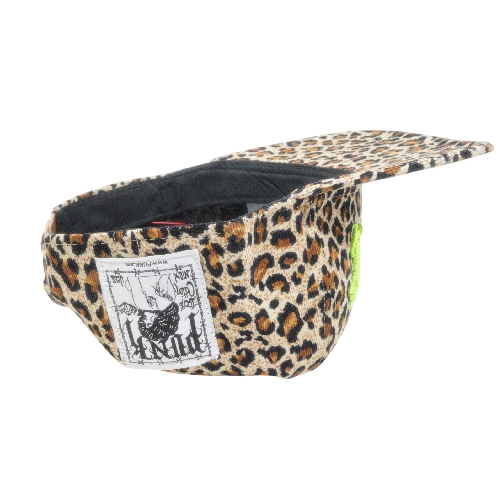 Other PUNK ® Angry Leopard Hat with Red Safety Pin - Made in USA Size ONE SIZE - 6 Thumbnail