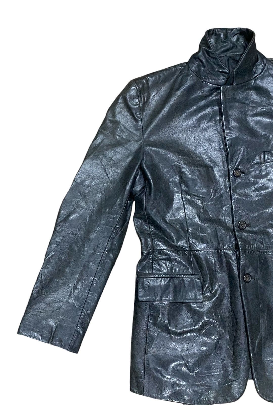 Tornado Mart Rare TORNADO MART Leather Blazer Size US L / EU 52-54 / 3 - 3 Thumbnail