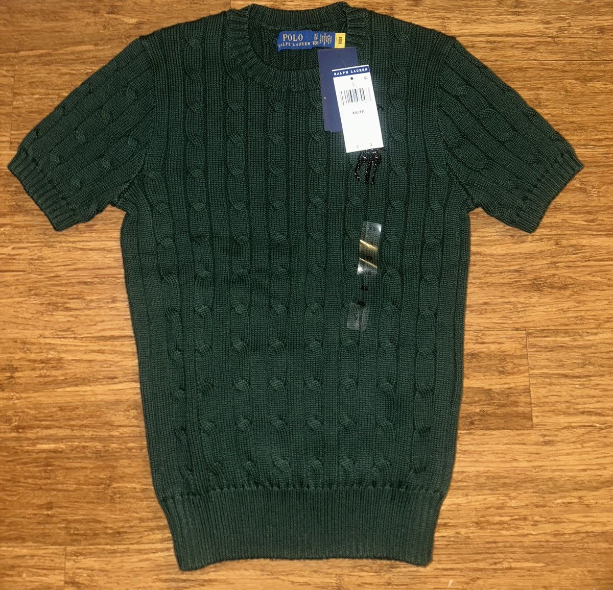 Polo Ralph Lauren Polo Ralph Lauren Short Sleeve Cable Knit Sweater Bead Pony Size XS / US 0-2 / IT 36-38 - 1 Thumbnail