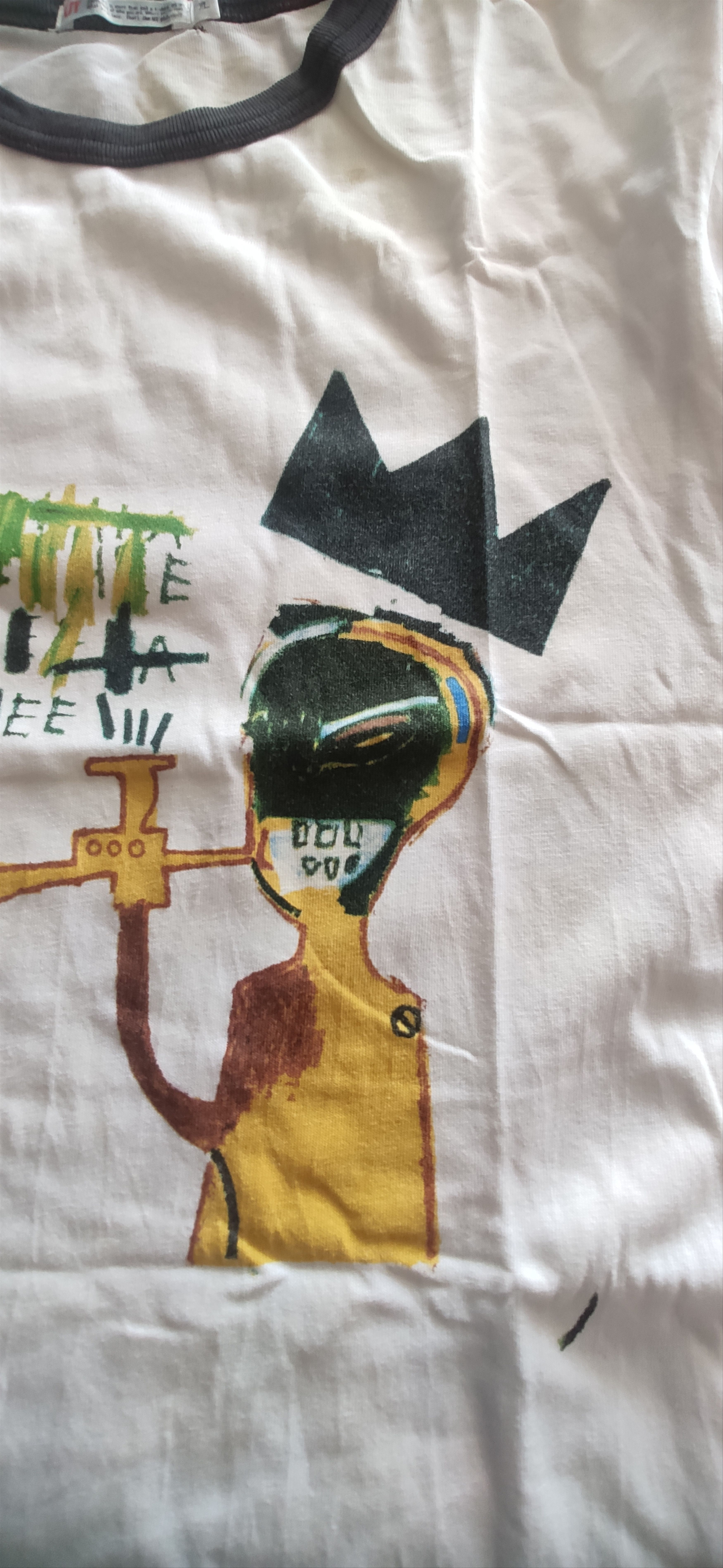 Hypebeast × Jean-Michel Basquiat Jean Michel Basquiat Ringer Tee Pop Art Size US XL / EU 56 / 4 - 5 Thumbnail