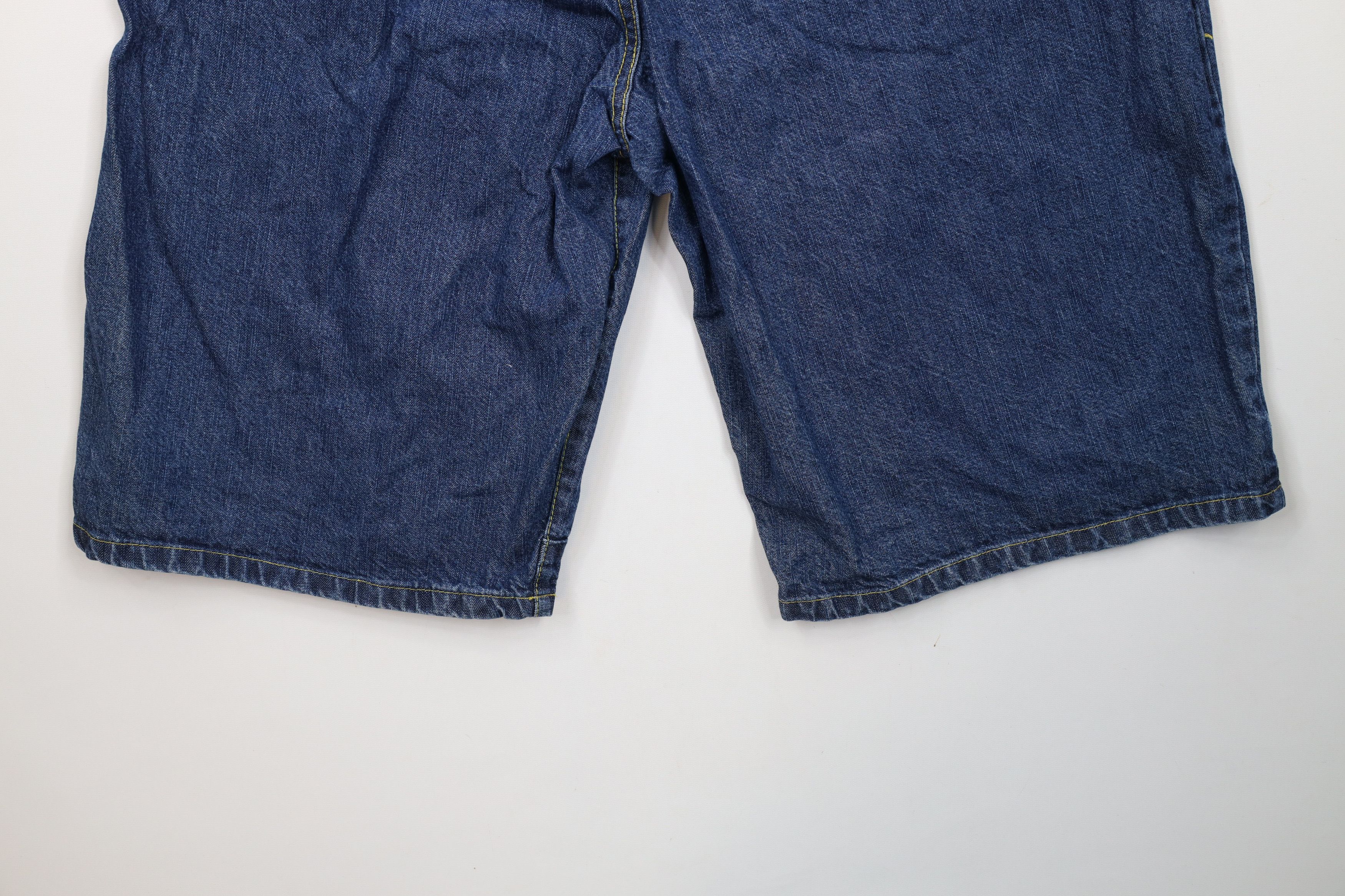Vintage × Von Dutch Vintage 90s Y2K Von Dutch Spell Baggy Fit Denim Jean Shorts Size US 38 / EU 54 - 15 Thumbnail