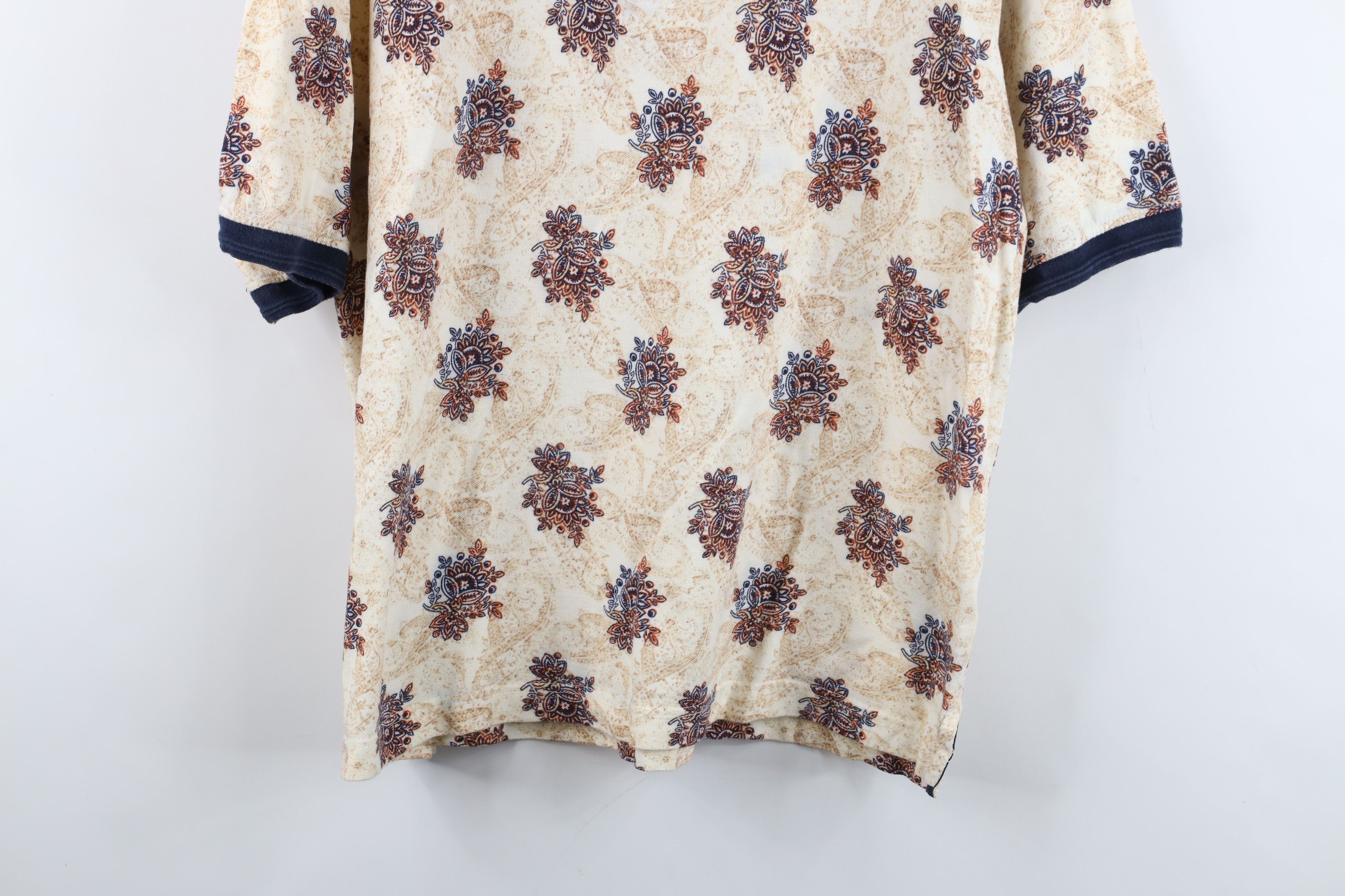 Vintage Vintage 90s Streetwear Flower All Over Print Golf Polo Shirt Size US XL / EU 56 / 4 - 3 Thumbnail
