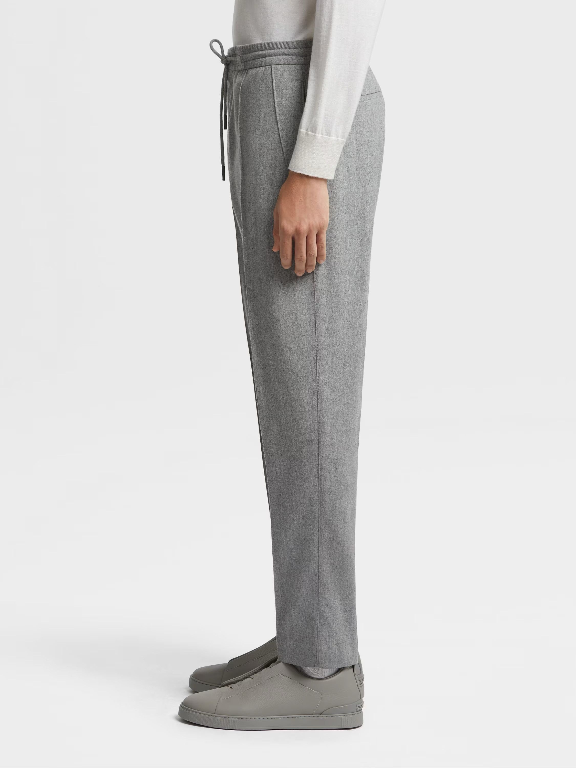 Ermenegildo Zegna UCI20A6-TT18-001 14MILMIL14 Wool Blend Joggers Size US 34 / EU 50 - 4 Thumbnail