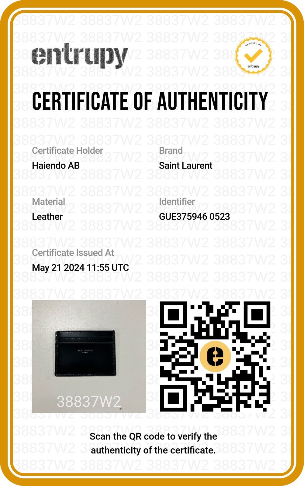 Saint Laurent Paris Saint Laurent Patent Leather Card Holder NEW 325$ Size ONE SIZE - 4 Thumbnail