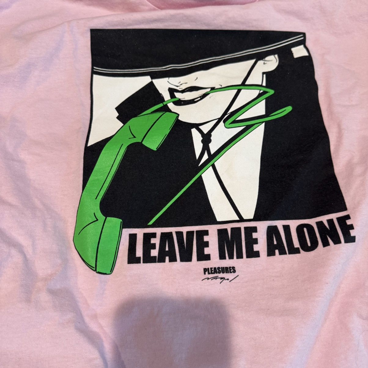 Pleasures Pink Pleasures Leave Me Alone Shirt Size XL Size US XL / EU 56 / 4 - 1 Thumbnail