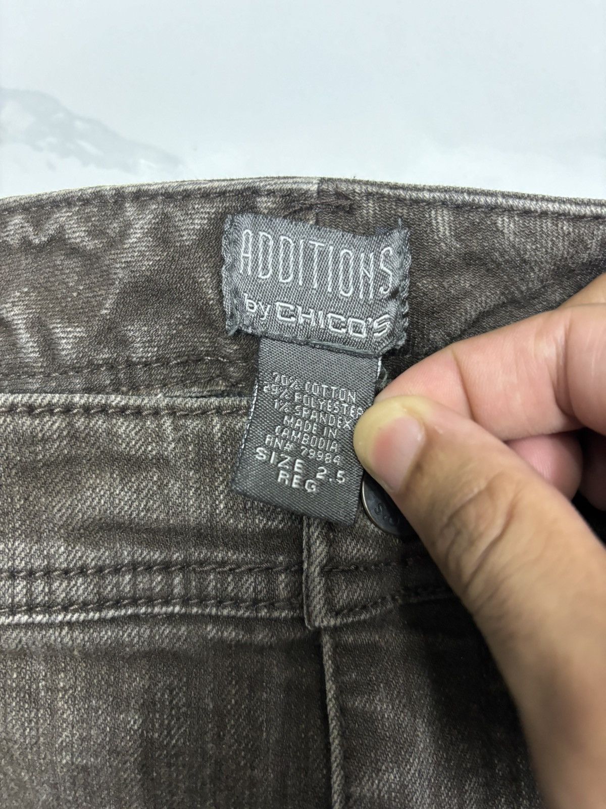 Chicos 🔥ADDITIONS BY CHICO'S BROWN BOOTCUT PANTS Size 31" - 9 Thumbnail