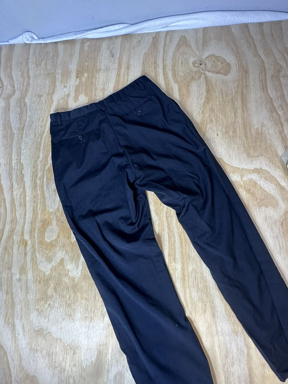 Other Black Wool Dress Pants Mens 34 Short Slim Fit Suit Trousers Size US 34 / EU 50 - 5 Thumbnail