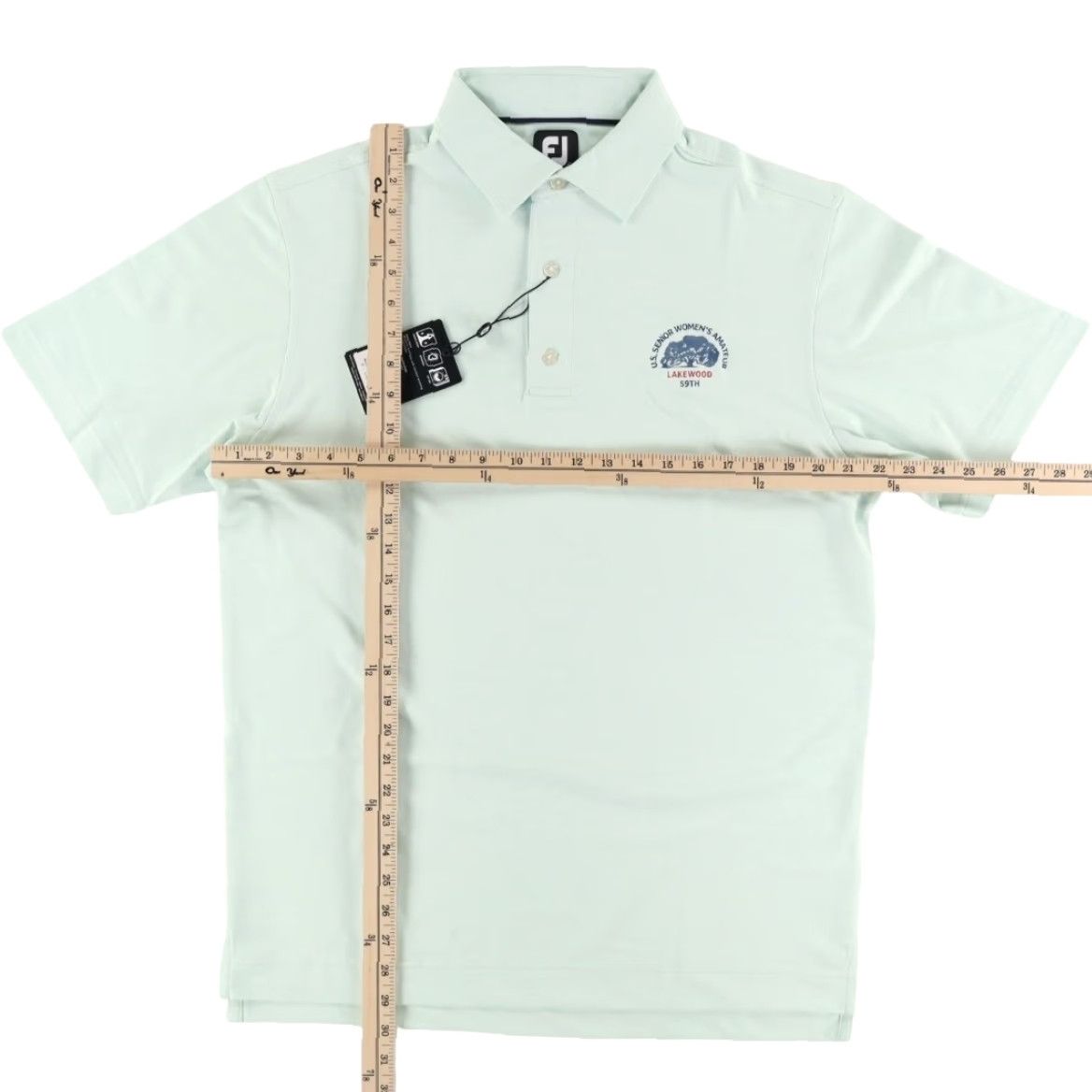 Footjoy VINTAGE Footjoy Pique Women's Amateur High Stretch Polyester Solid Polo Shirt Mint Men's M Size M / US 6-8 / IT 42-44 - 3 Thumbnail