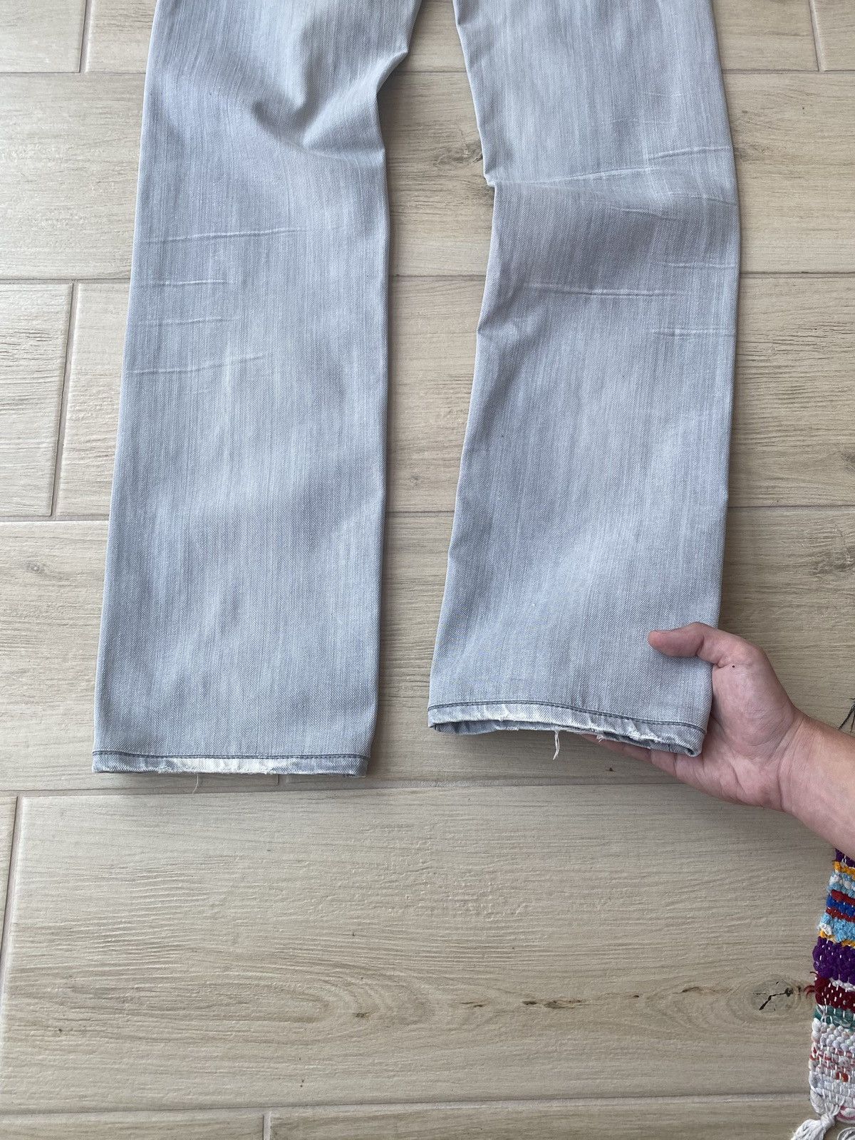 Dior SS06 Dior Homme by Hedi Slimane Grey “Damage” Wash Denim Size US 30 / EU 46 - 5 Thumbnail