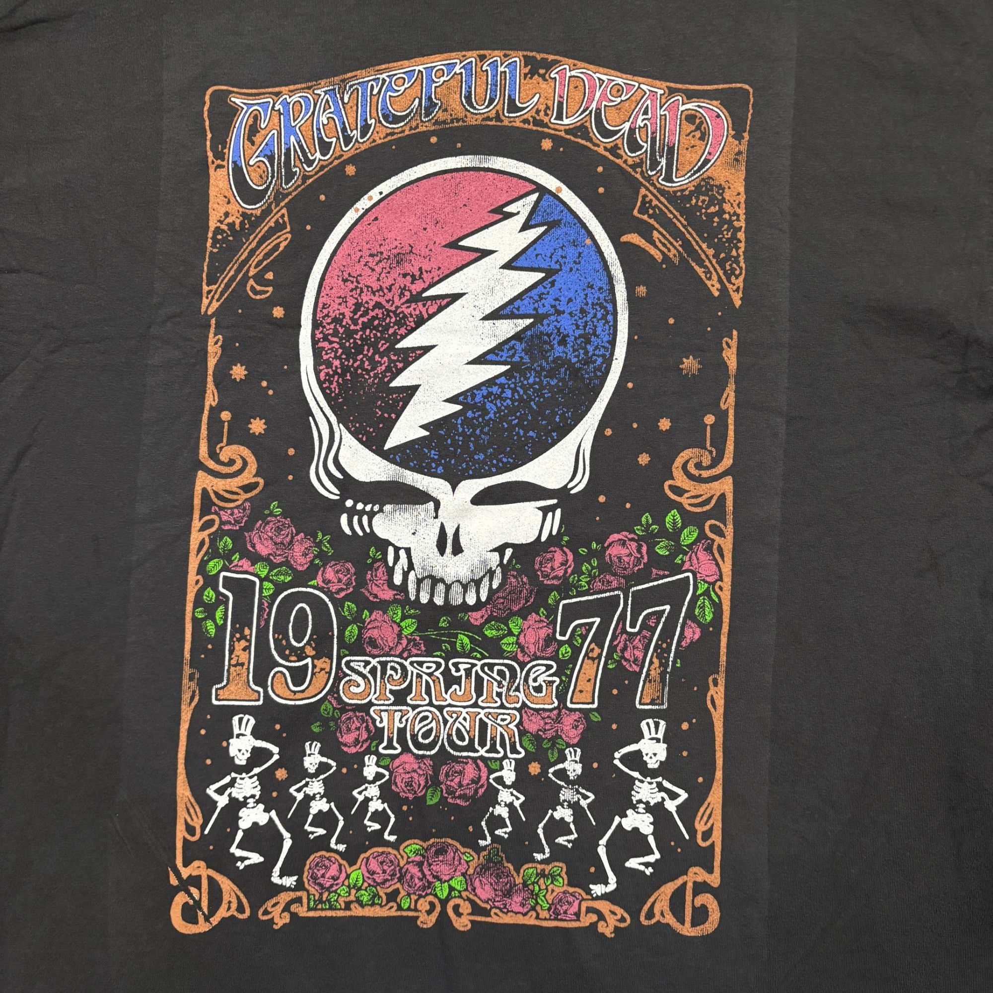 Grateful Dead Grateful Dead 1977 Spring Tour Uncle Sam and Roses Tee 2X Size US XXL / EU 58 / 5 - 2 Thumbnail