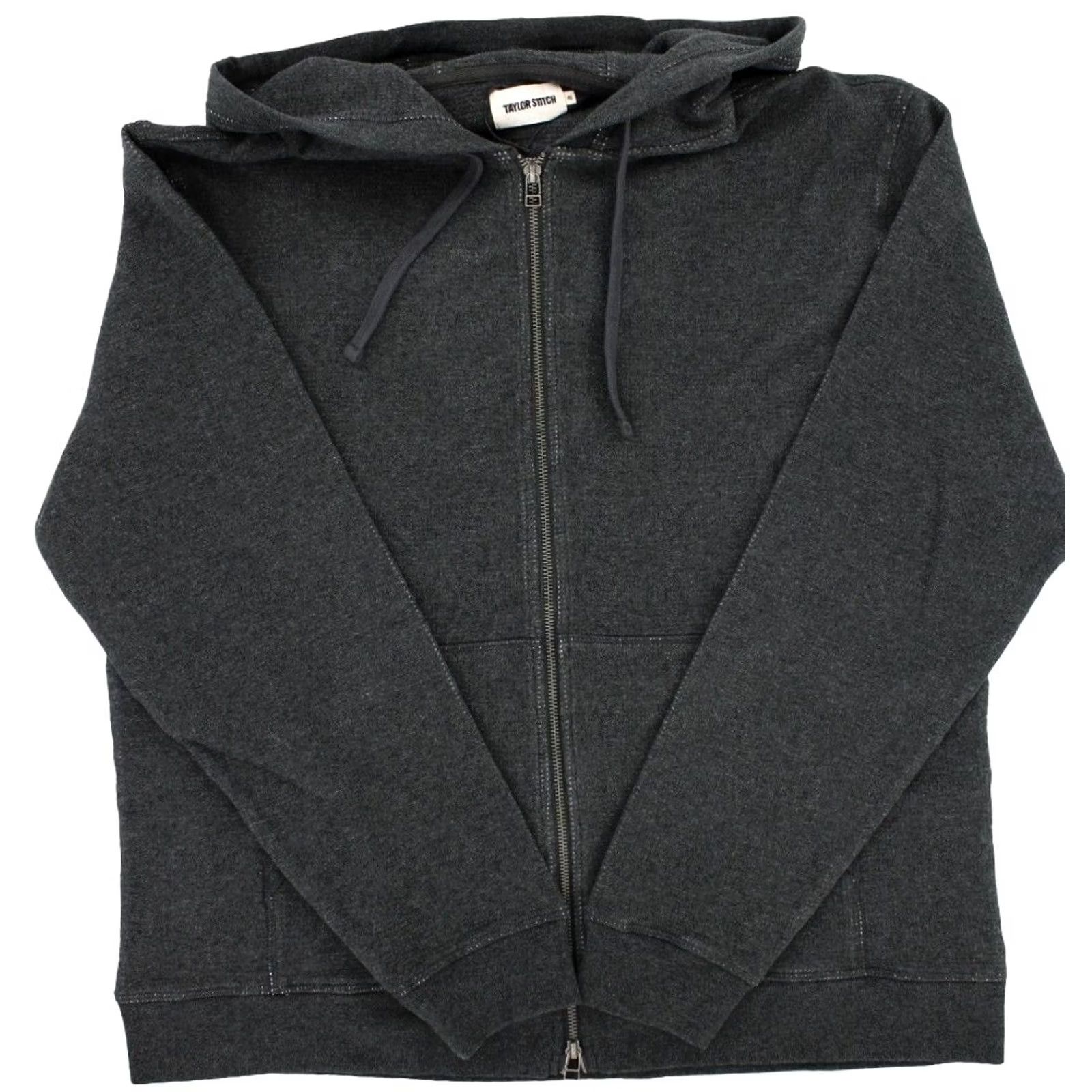 Taylor Stitch Taylor Stitch The Weekend Hoodie Mens Shirt 2XL Dark Grey Knit Organic Cotton Full Zip Hooded Breathable Size US XXL / EU 58 / 5 - 2 Thumbnail