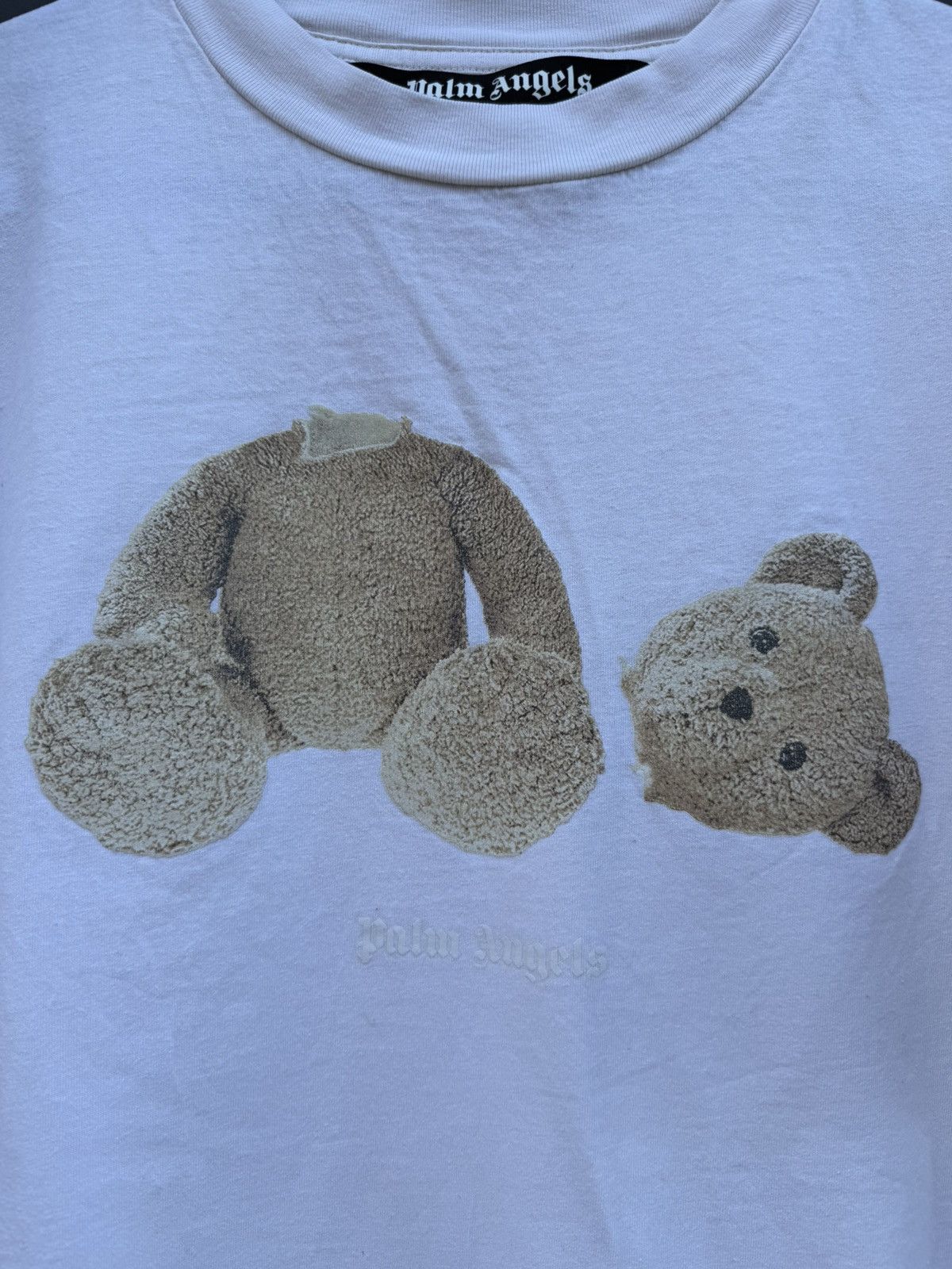 Palm Angels Palm Angels Teddy Bear Butter/Beige Tshirt FW22 Size US L / EU 52-54 / 3 - 3 Thumbnail