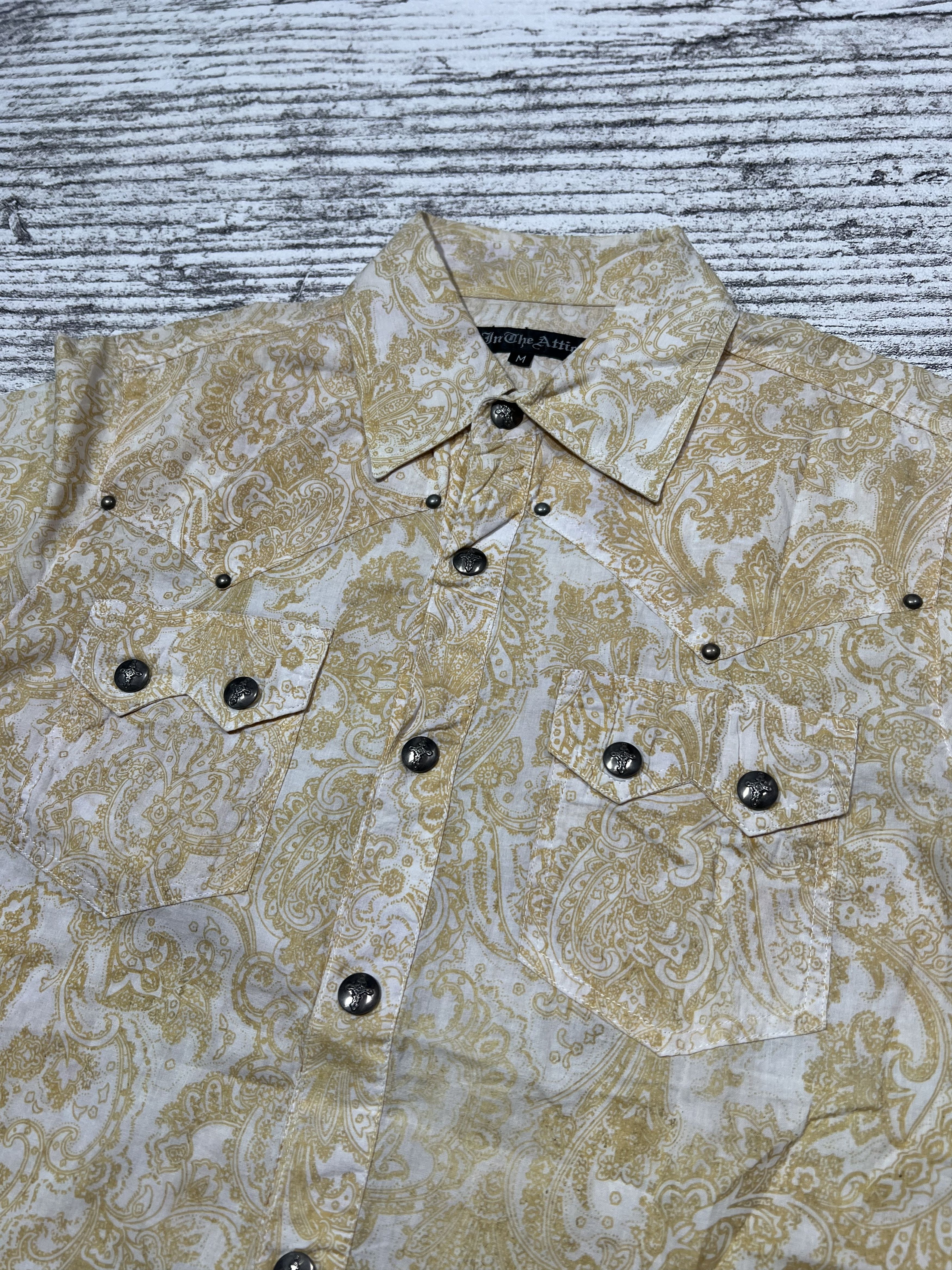 In The Attic 2000s In The Attic Paisley Western Snap Shirt y2k Lgb Ifsix Size US M / EU 48-50 / 2 - 3 Thumbnail