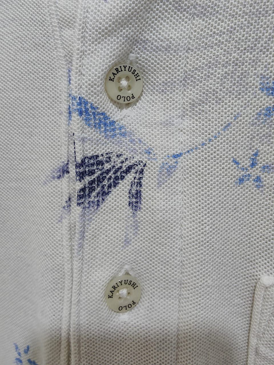 Japanese Brand vintage polo japan made in okinawa Kariyushi Polo Floral Tee Size US M / EU 48-50 / 2 - 6 Thumbnail