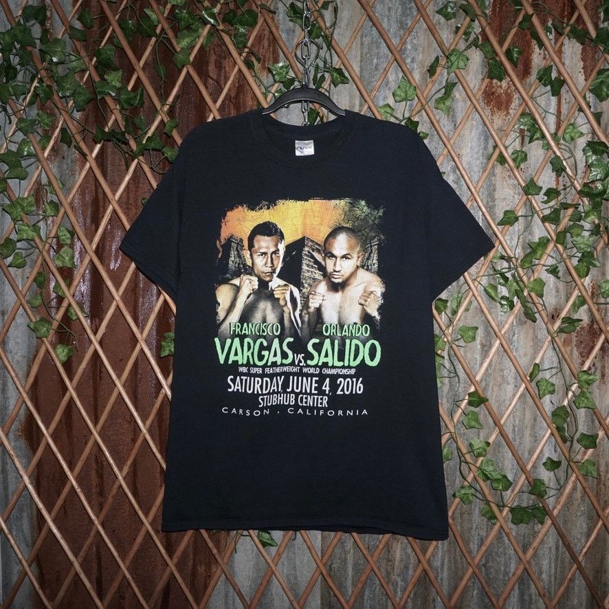 Vintage Large - Vintage Y2K Vargas vs Salido boxing fight t-shirt Size US L / EU 52-54 / 3 - 1 Thumbnail