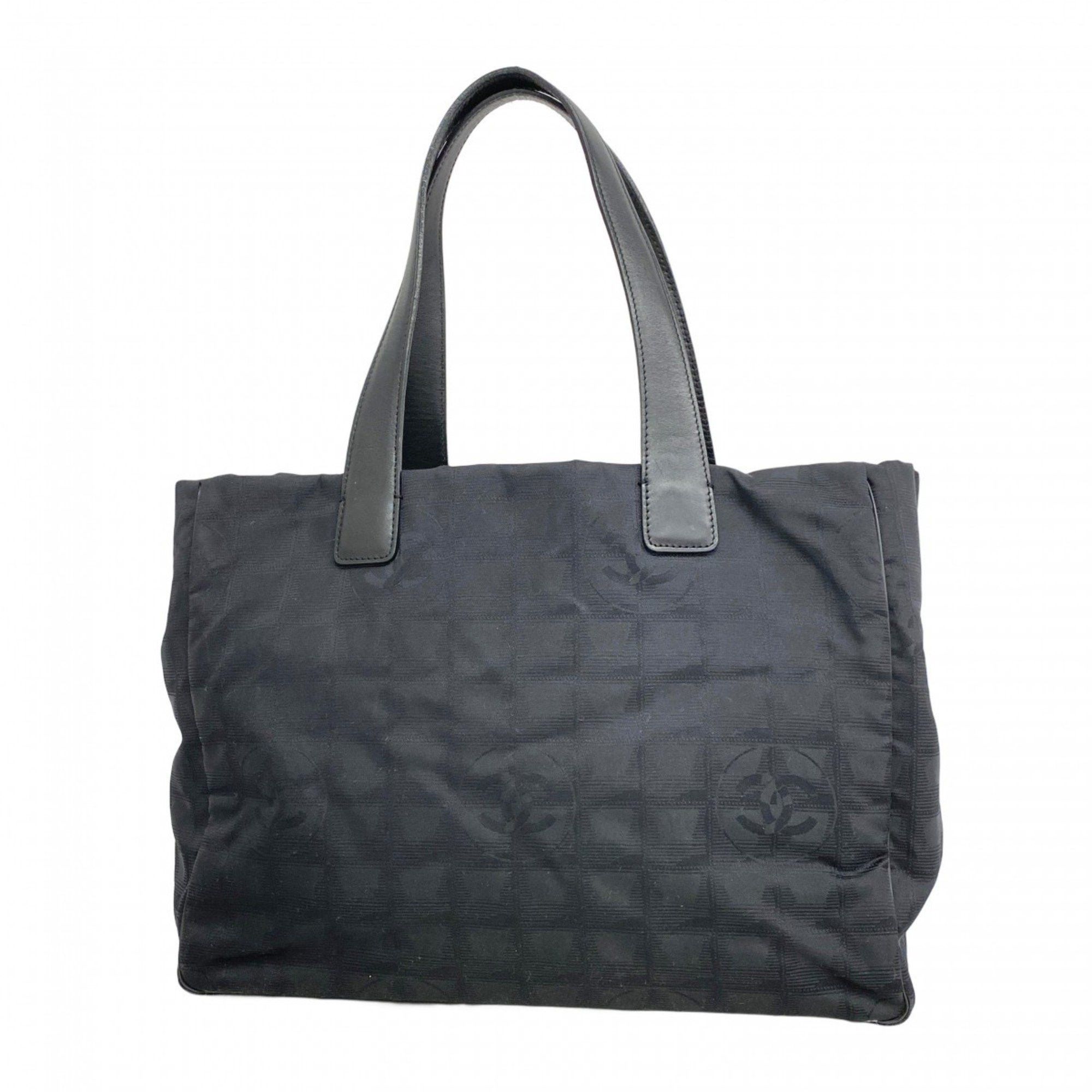 Chanel Tote Bag New Travel Nylon Black Ladies, Women's