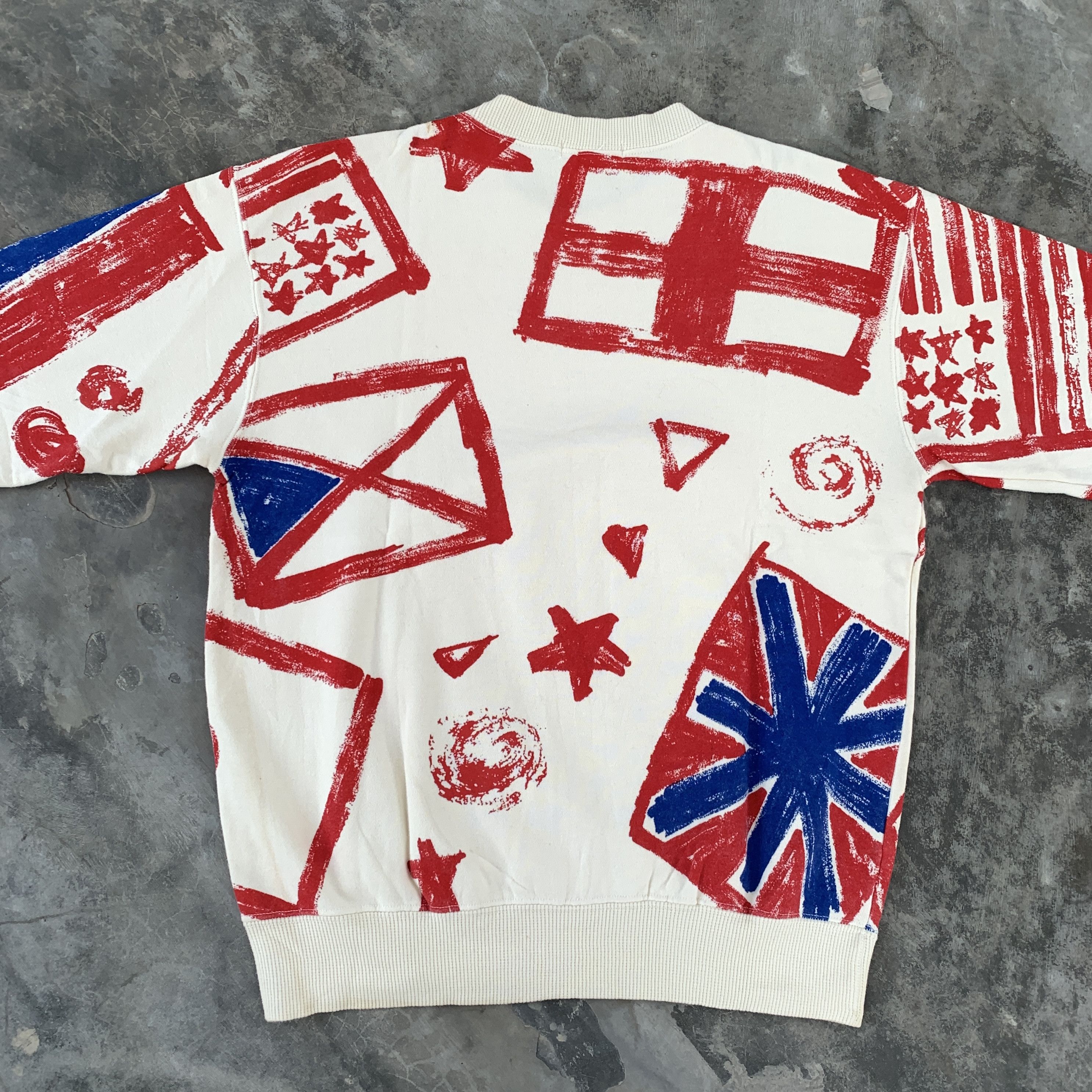 Issey Miyake Vintage Issey Miyake Paint Design Sweatshirt Size US M / EU 48-50 / 2 - 8 Thumbnail