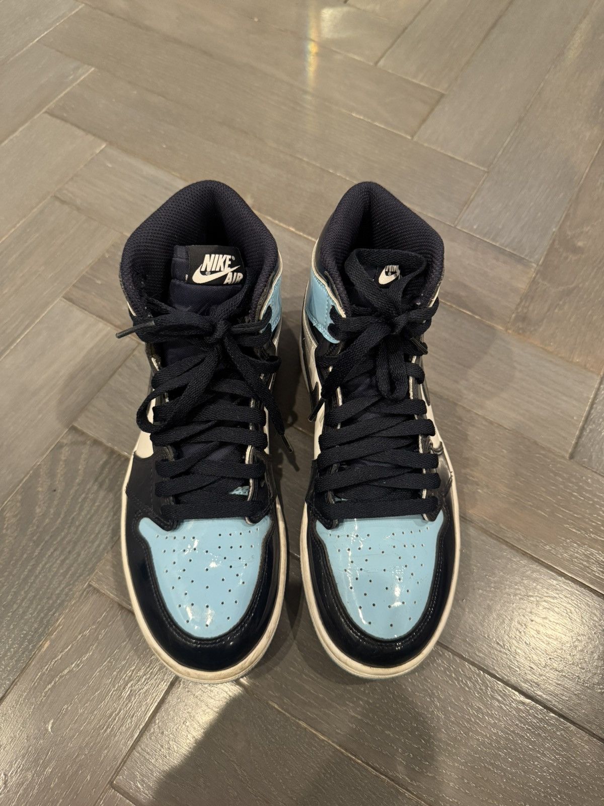 Nike Women’s Air Jordan 1 Retro High OG Blue Chill Size US 7 / IT 37 - 6 Thumbnail
