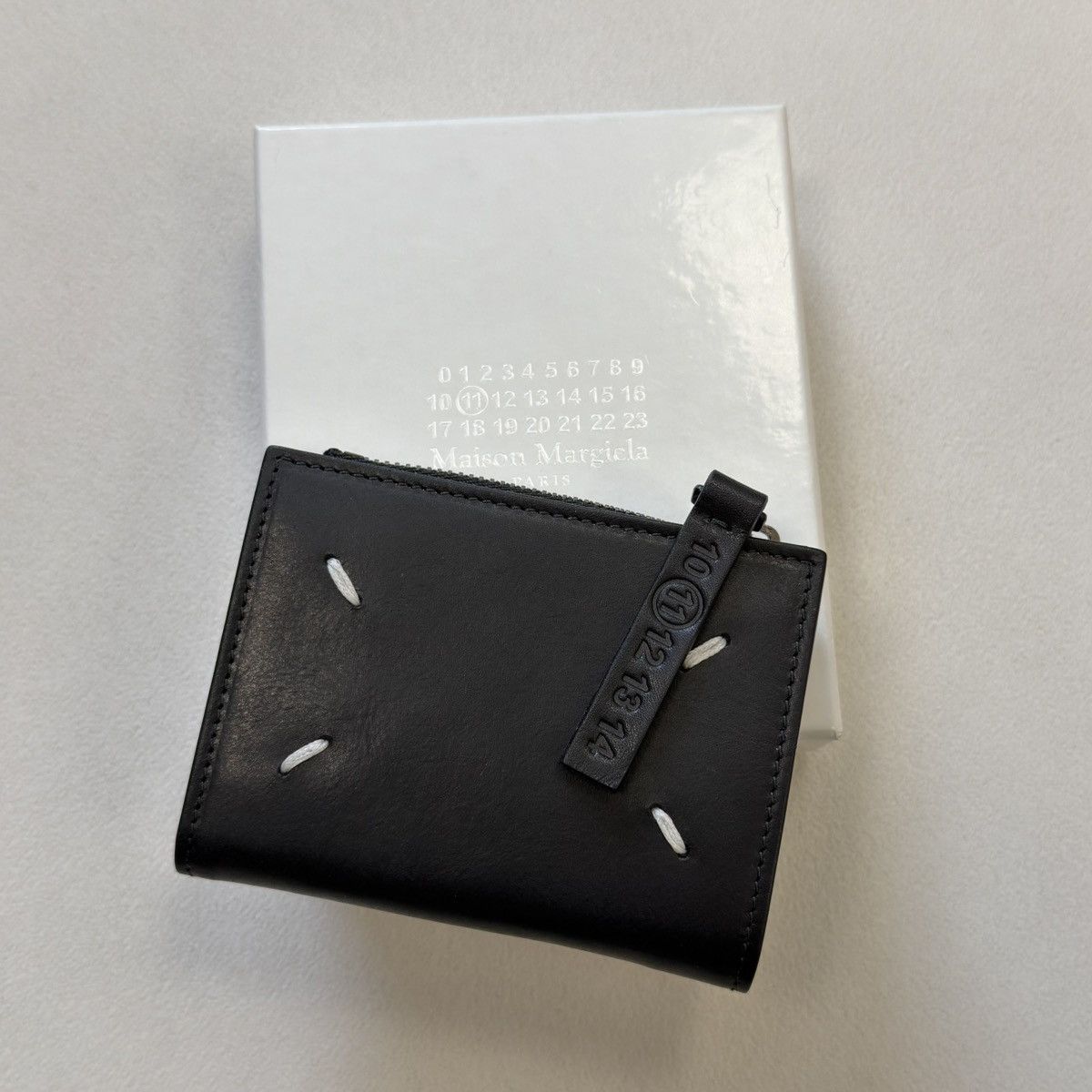 Maison Margiela A/W 20 Black Leather Zip Wallet Size ONE SIZE - 12 Thumbnail