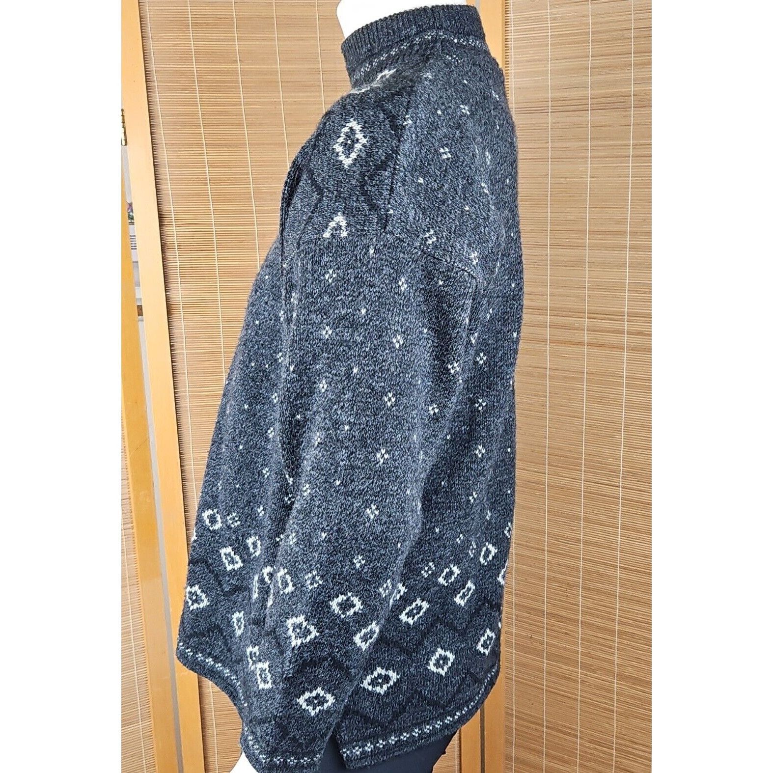 Vintage Vtg Ski Sweater Mens Sz M Gray Fair Isle Snowflake Spunky Ac Size US XL / EU 56 / 4 - 7 Thumbnail