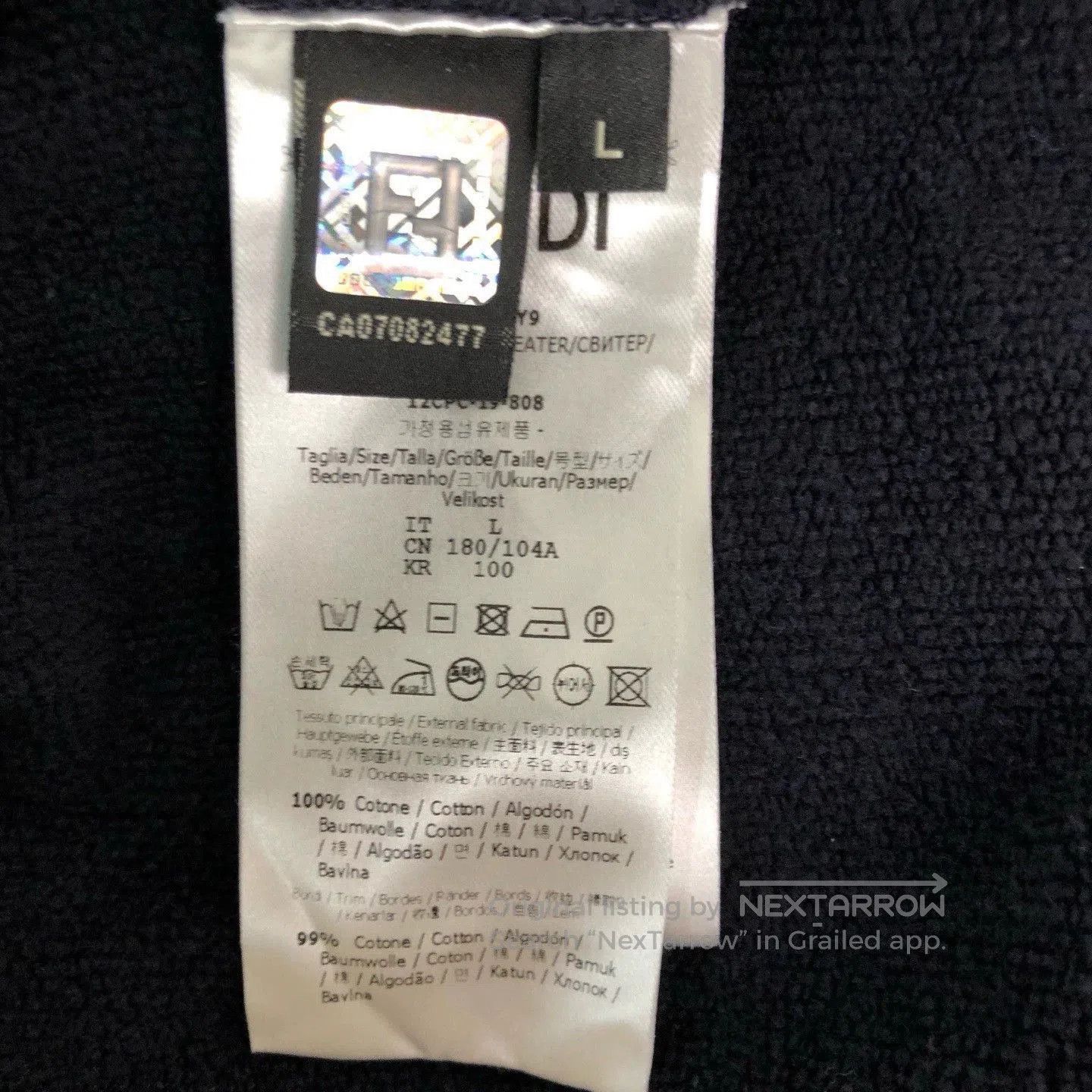 Fendi fendi logo hoodie with drawstring detail. Size US L / EU 52-54 / 3 - 4 Thumbnail