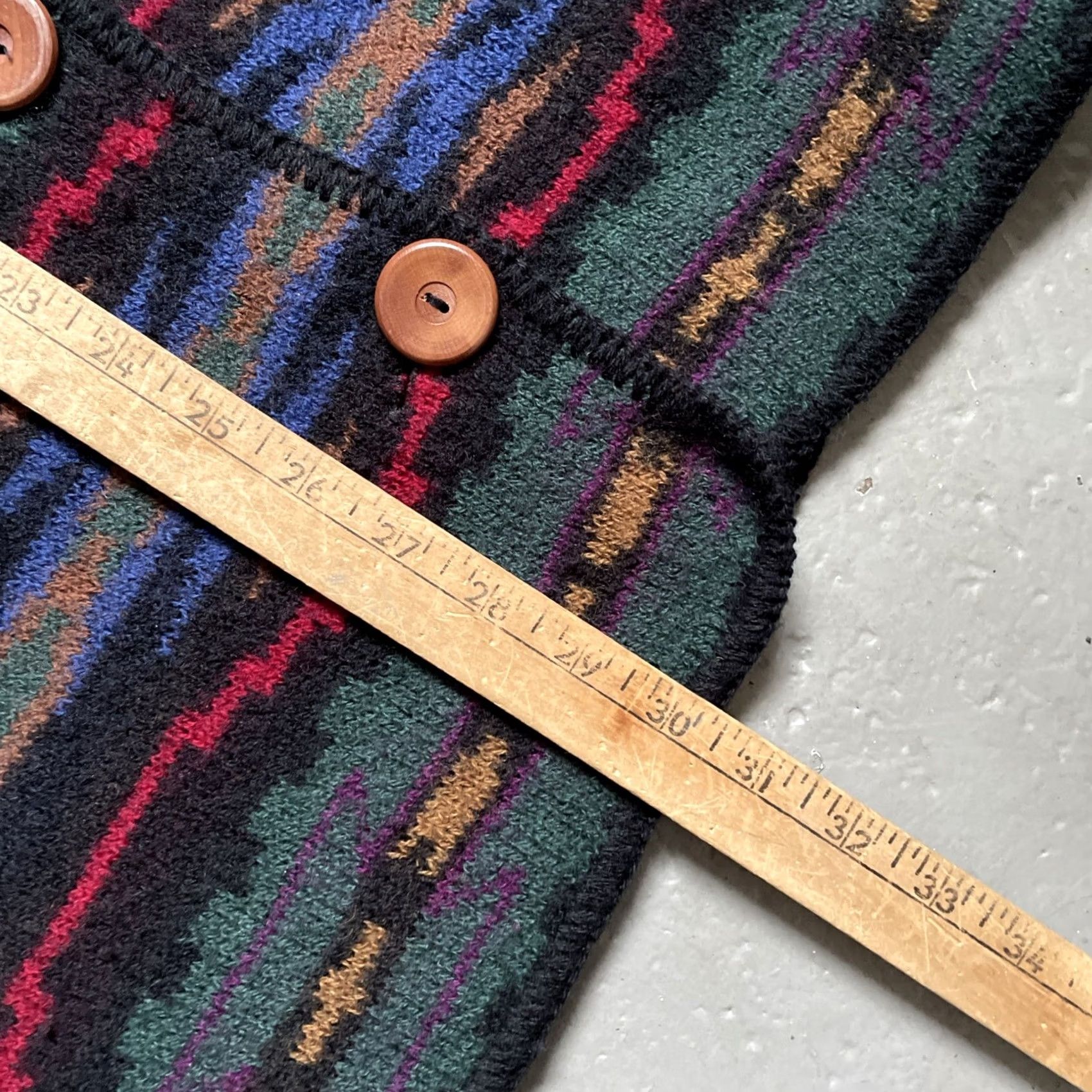 Vintage NWOT Vintage REI Southwestern Wool Aztec Cardigan Sweater Womens XL Pre-Owned Size XL / US 12-14 / IT 48-50 - 5 Thumbnail