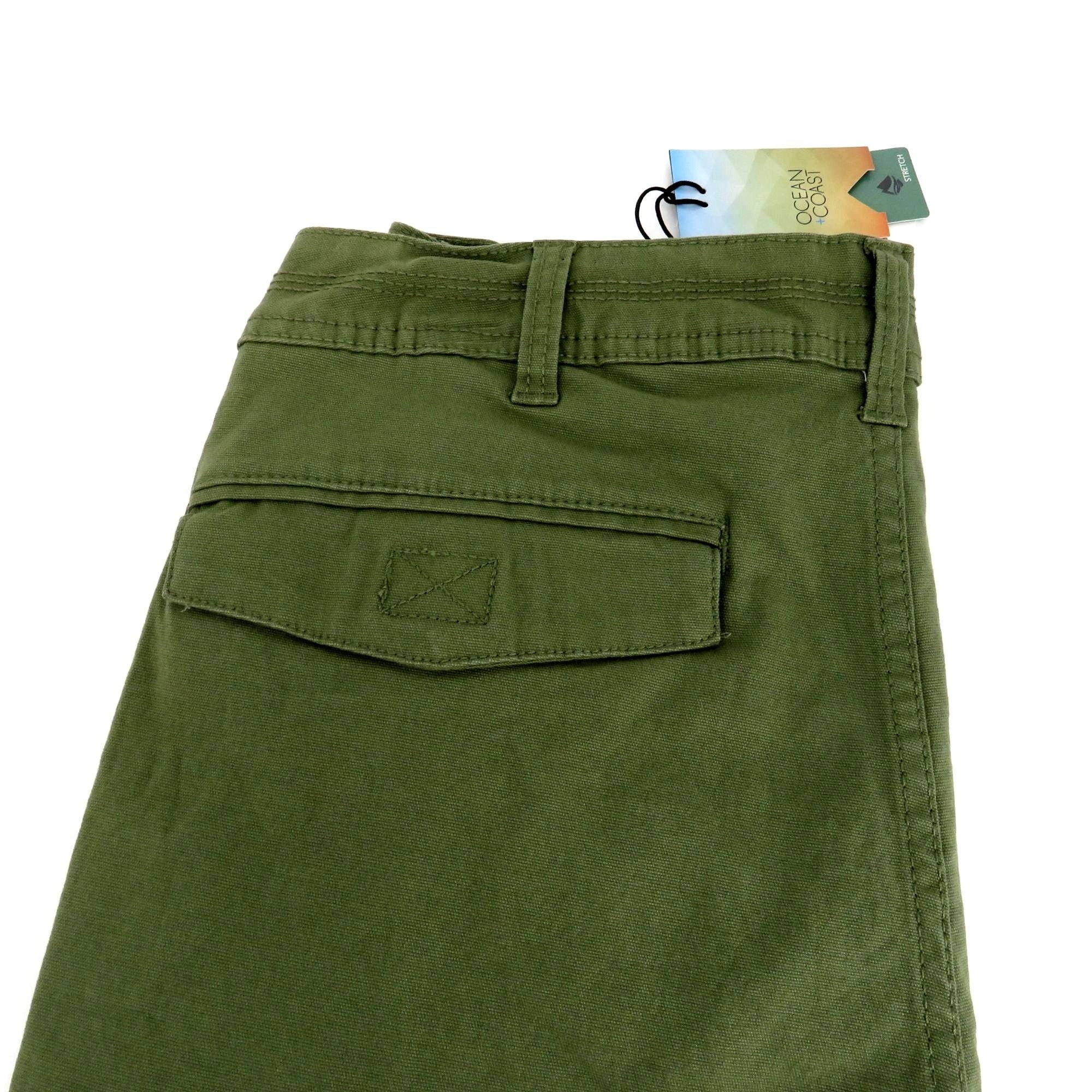 Other Ocean Coast Olive Green Men's Casual Straight-Leg Pants Size Size US 28 / EU 44 - 3 Thumbnail