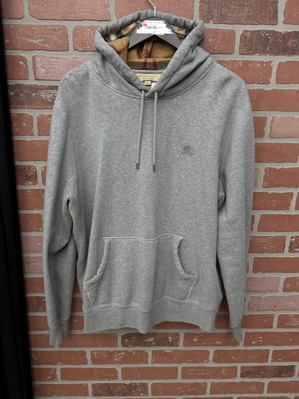 Burberry Burberry Grey Classic Logo Hoodie Size XXL Size US XXL / EU 58 / 5 - 1 Thumbnail