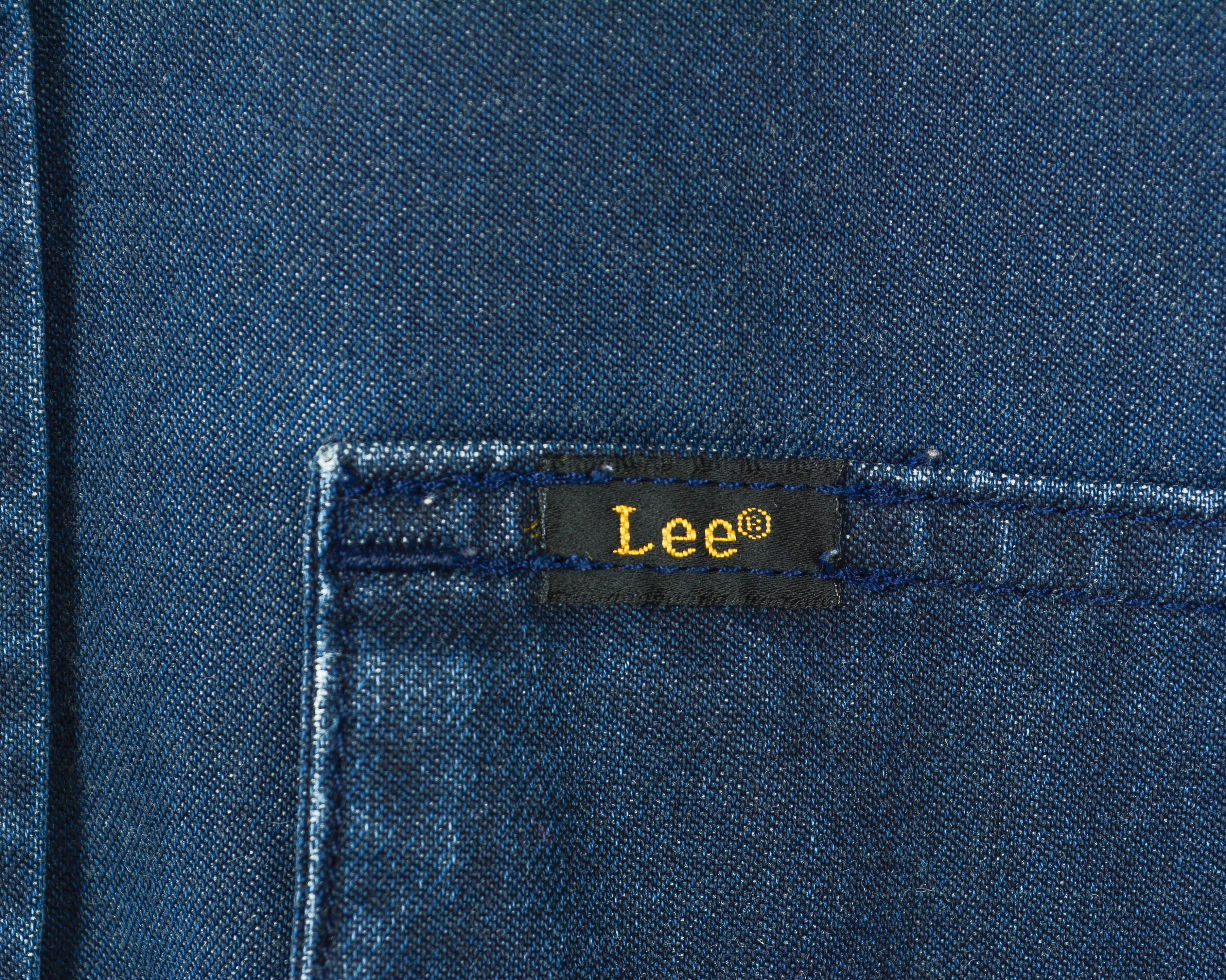 Lee Rider Shirt M Pearl Snap Western Denim Casual Cowboy Top Size US M / EU 48-50 / 2 - 5 Thumbnail