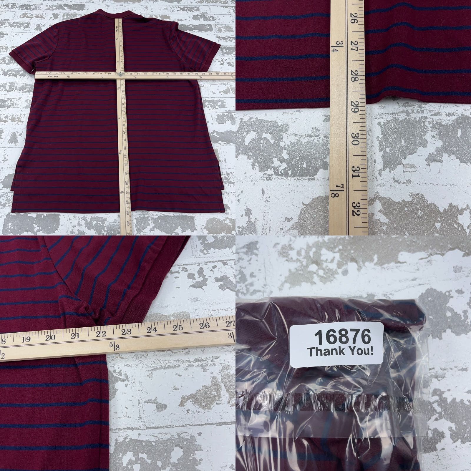 Polo Ralph Lauren Ralph Lauren Polo Shirt Men XL Maroon Blue Flesh Pony Flesh Pony Fine Soft Touch Size US XL / EU 56 / 4 - 8 Thumbnail