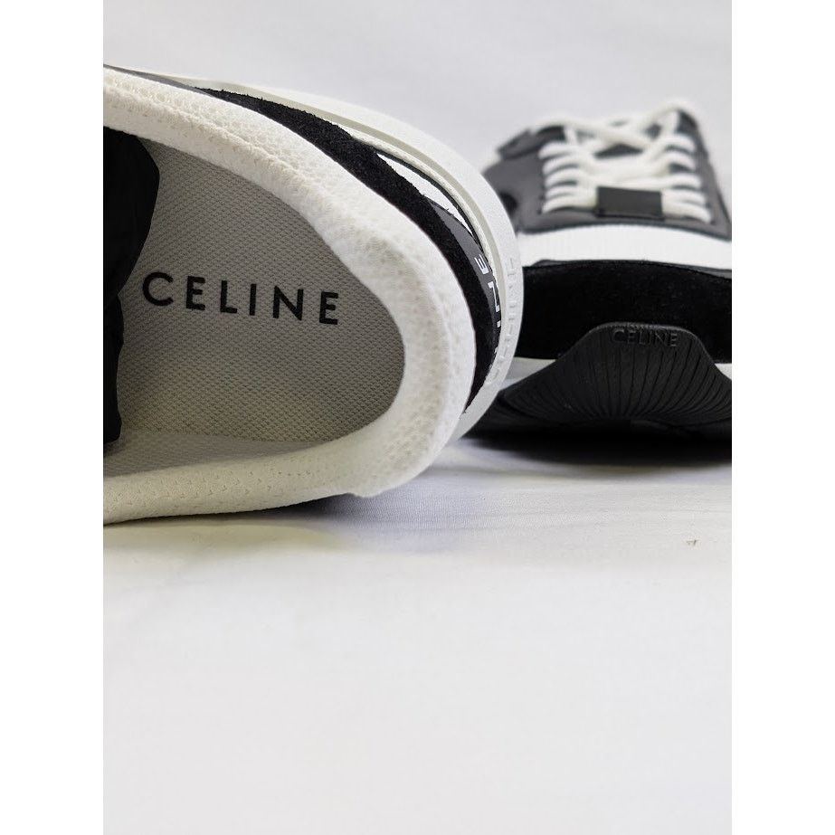 Celine o1rshd1 Low Lace-Up Sneakers in Black/Optic White Size US 12 / EU 45 - 10 Thumbnail