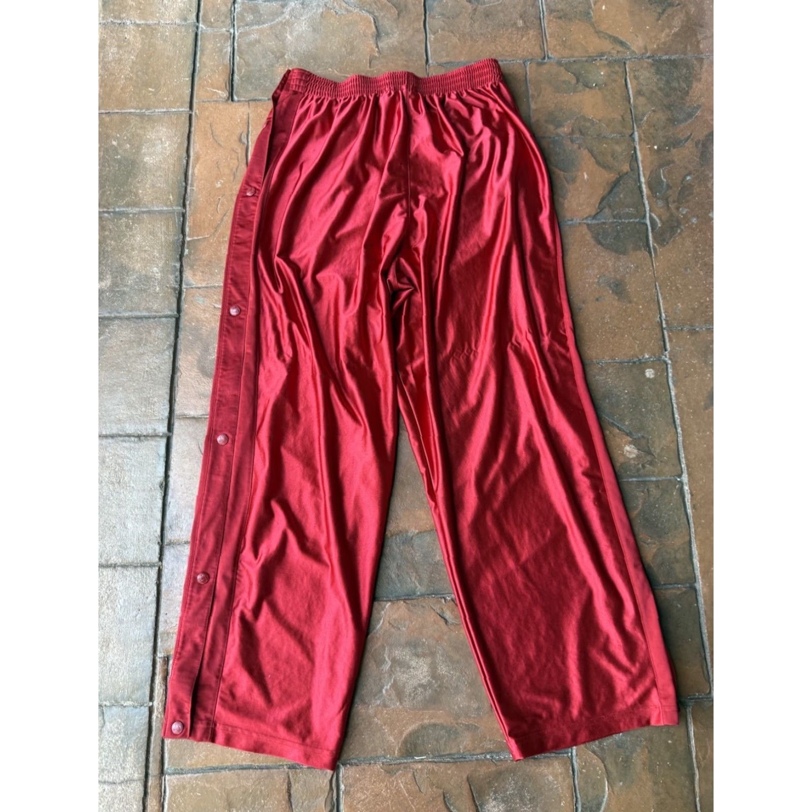 Nike Nike Tear Away Break Warmup Basketball Pants Men’s 2XL Red Sweatpants Shiny Size US 39 - 3 Thumbnail