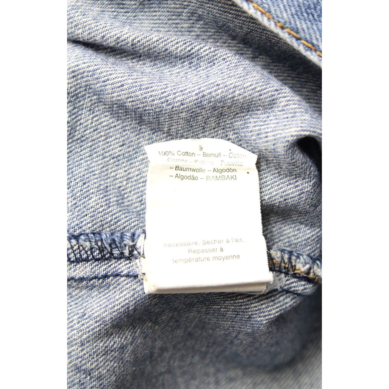 Cheap Monday Cheap Monday Tobias Jeans Jacket Men's LARGE Denim Button Up Fade Effect Blue Size US 33 - 7 Thumbnail
