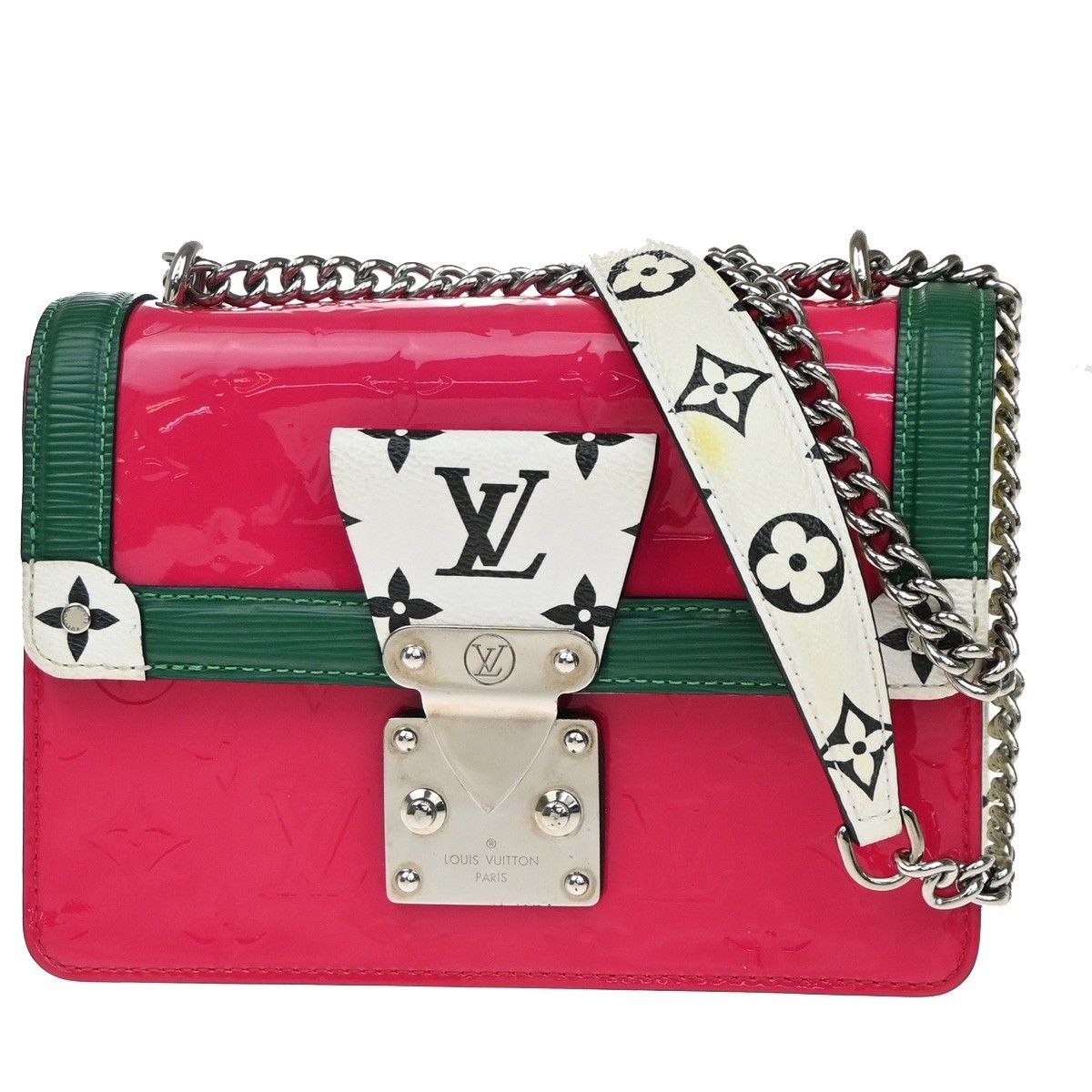 Louis Vuitton Louis Vuitton Wynwood Handbag Monogram Vernis with Monogram Canvas and Epi Leather Size ONE SIZE - 1 Thumbnail
