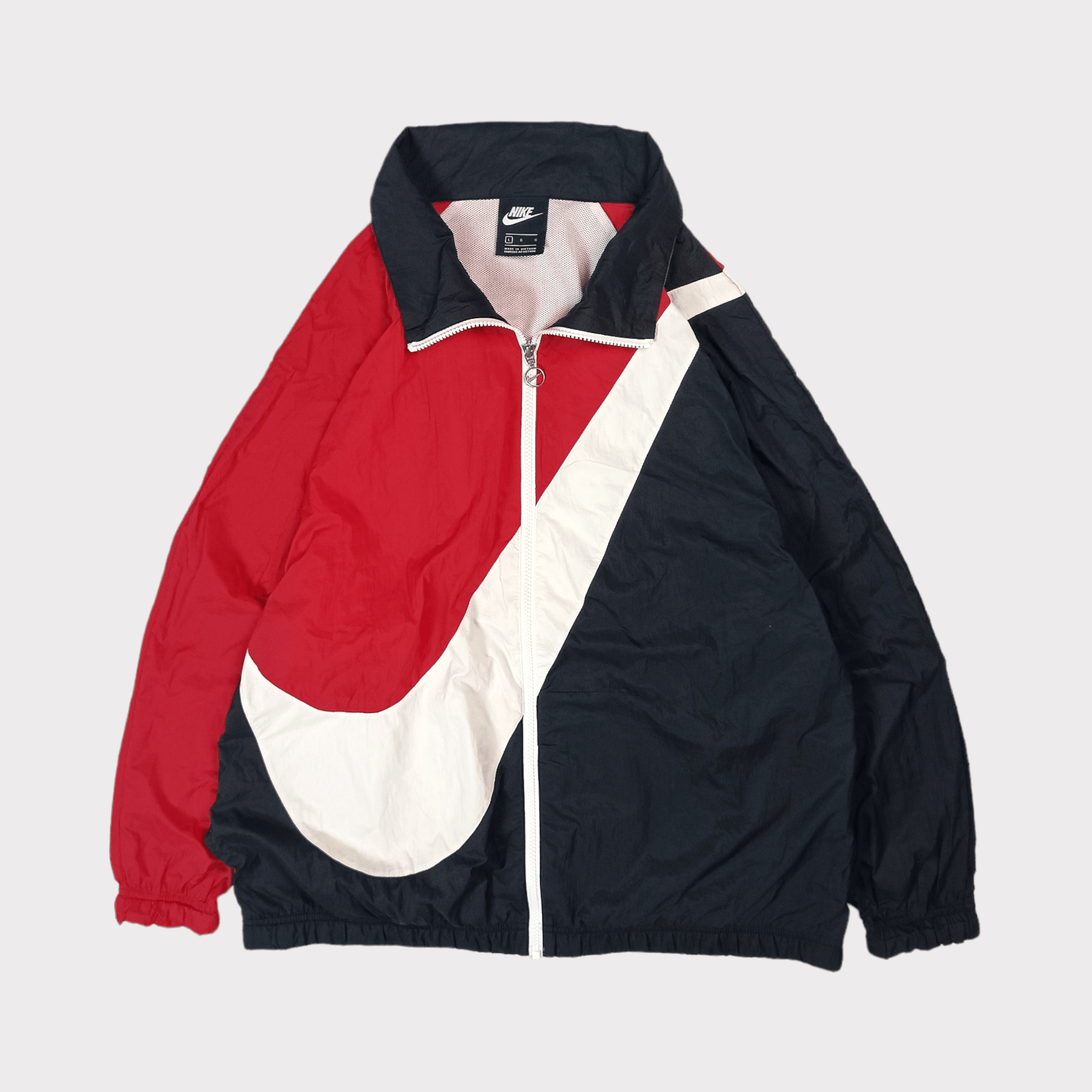 Japanese Brand × Nike 📦 LAST DROP | WMNS Nike Bigswoosh 3 tone Light Jacket Size L / US 10 / IT 46 - 1 Thumbnail