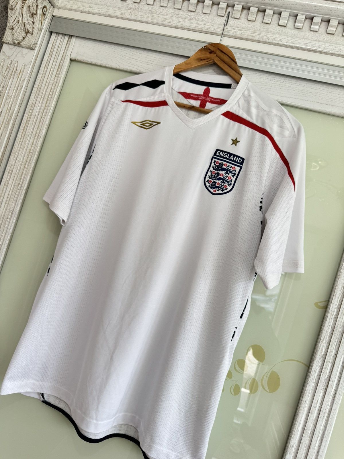 Umbro × Vintage England 2008-2009 Home Soccer Jersey Football Kit Shirt Size US XL / EU 56 / 4 - 3 Thumbnail