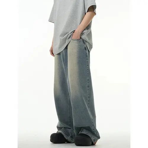 Japanese Brand × Jean High street washed straight baggy jeans Size US 30 / EU 46 - 3 Thumbnail