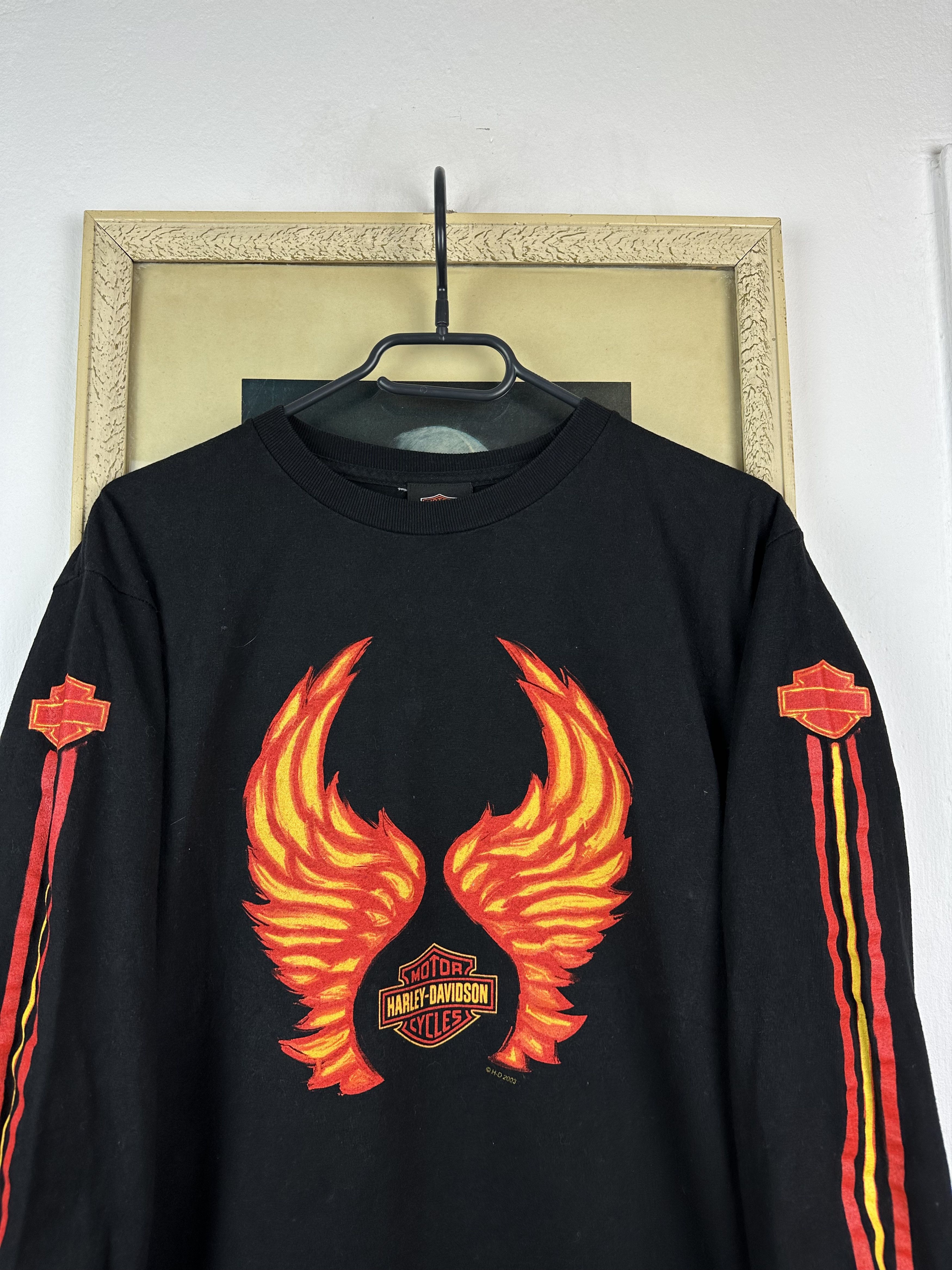 Harley Davidson Vintage Harley Davidson Abura Shirt Eagle Fire Long Sleeve Size M / US 6-8 / IT 42-44 - 2 Thumbnail