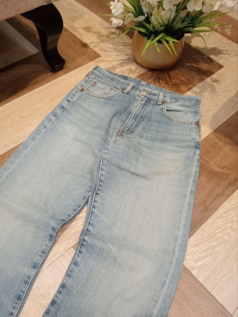 Levi's Vintage Clothing LEVI'S VINTAGE 502XX CAPITAL E SELVEDGE DENIM PANTS Size US 29 - 5 Thumbnail