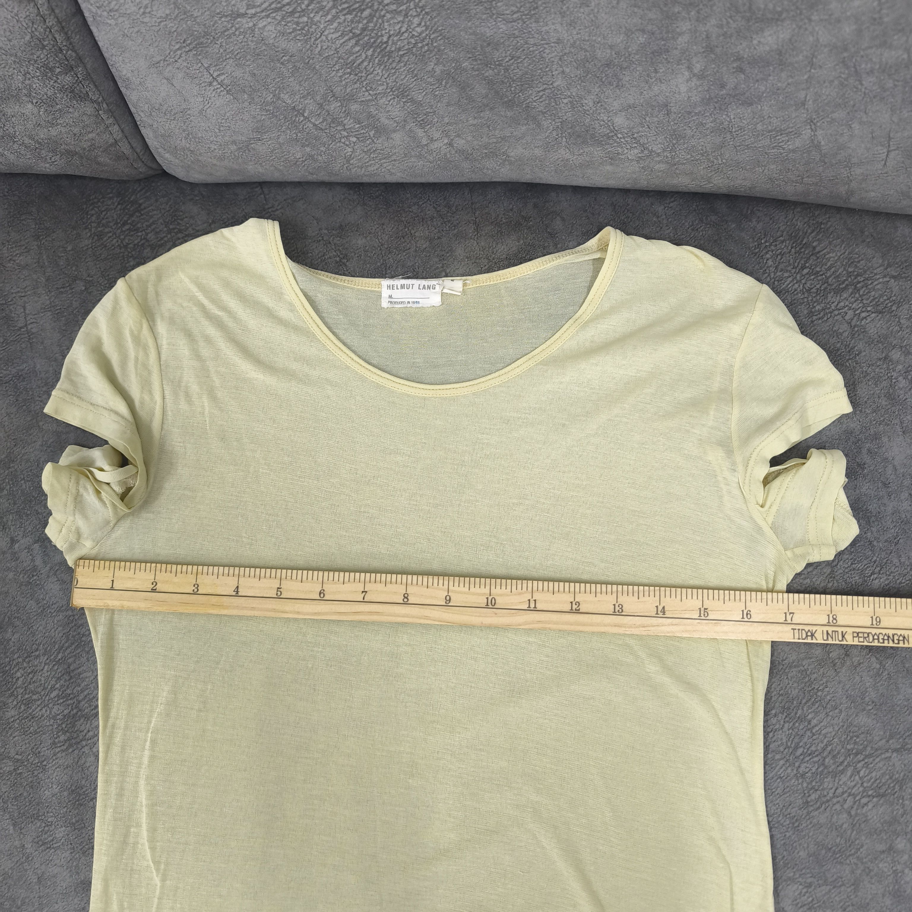 Helmut Lang Helmut Lang SS98 Slashed Sleeve Sheer Tee - Size M Size M / US 6-8 / IT 42-44 - 11 Thumbnail