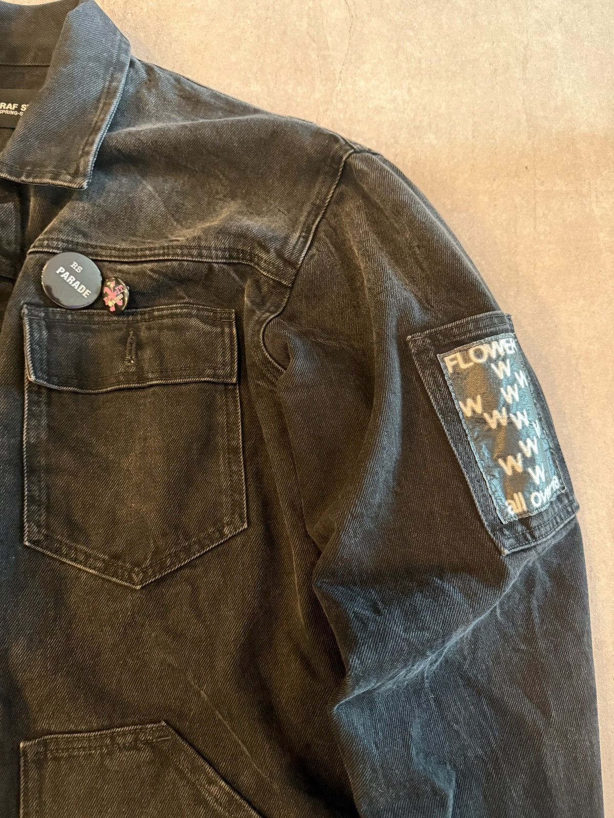 Raf Simons Raf Denim Trucker (Black) Size US XL / EU 56 / 4 - 3 Thumbnail