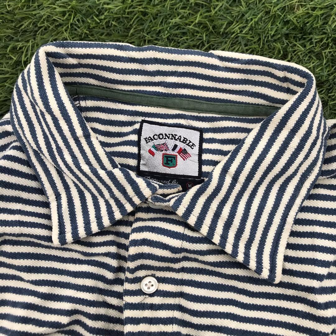 Faconnable Vintage French Stripes Faconnable Blue Stripes Size US M / EU 48-50 / 2 - 2 Thumbnail