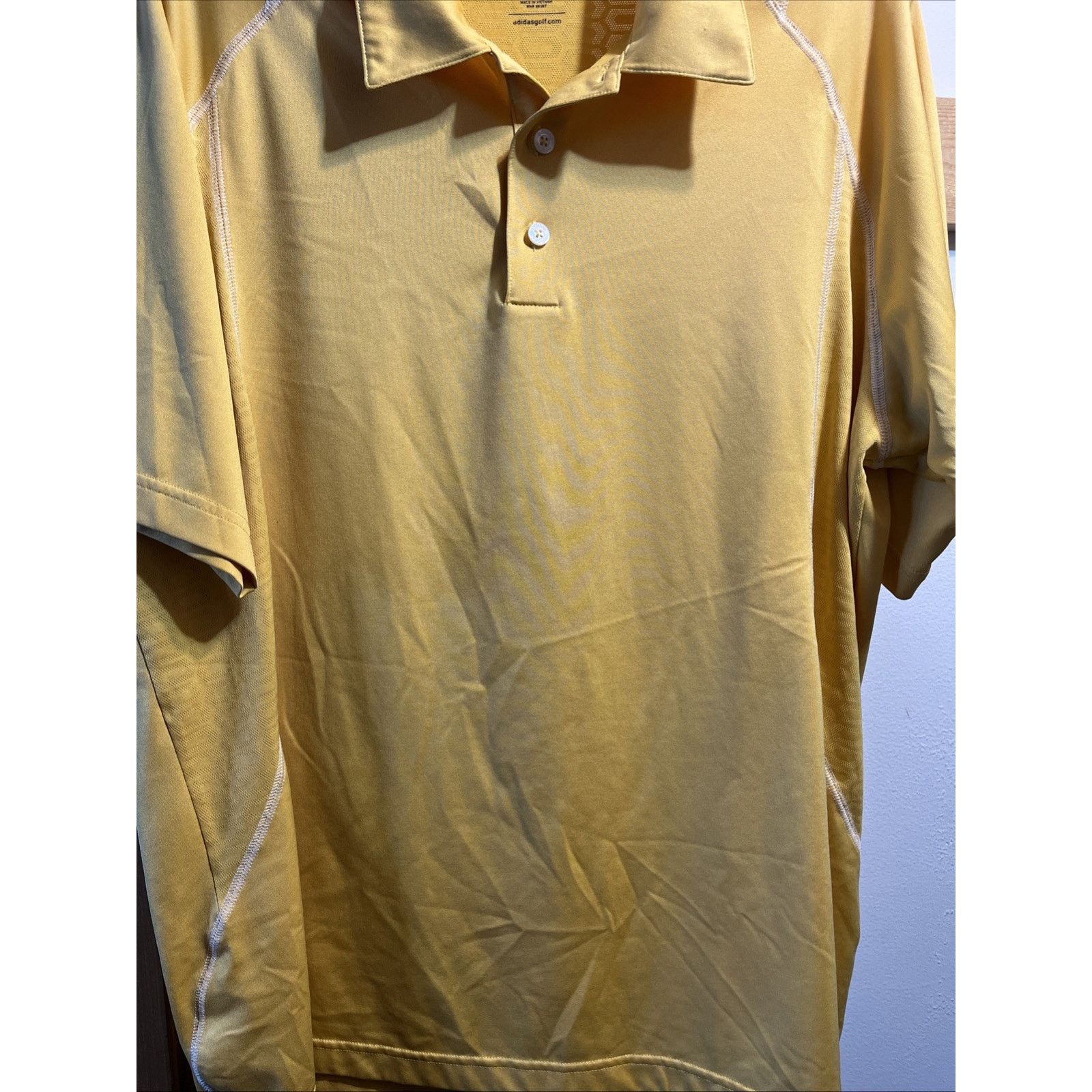 Adidas Adidas Climacool Size Large Mens Golf Shirt Gold Polo SS Size US L / EU 52-54 / 3 - 8 Thumbnail