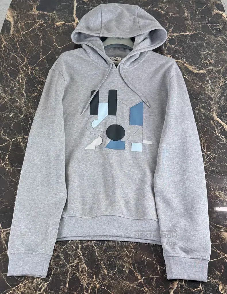 Hermes Hermes “马术字母游戏”男装带帽卫衣 Horse Riding Letter Game Hooded Sweat Size US M / EU 48-50 / 2 - 1 Thumbnail