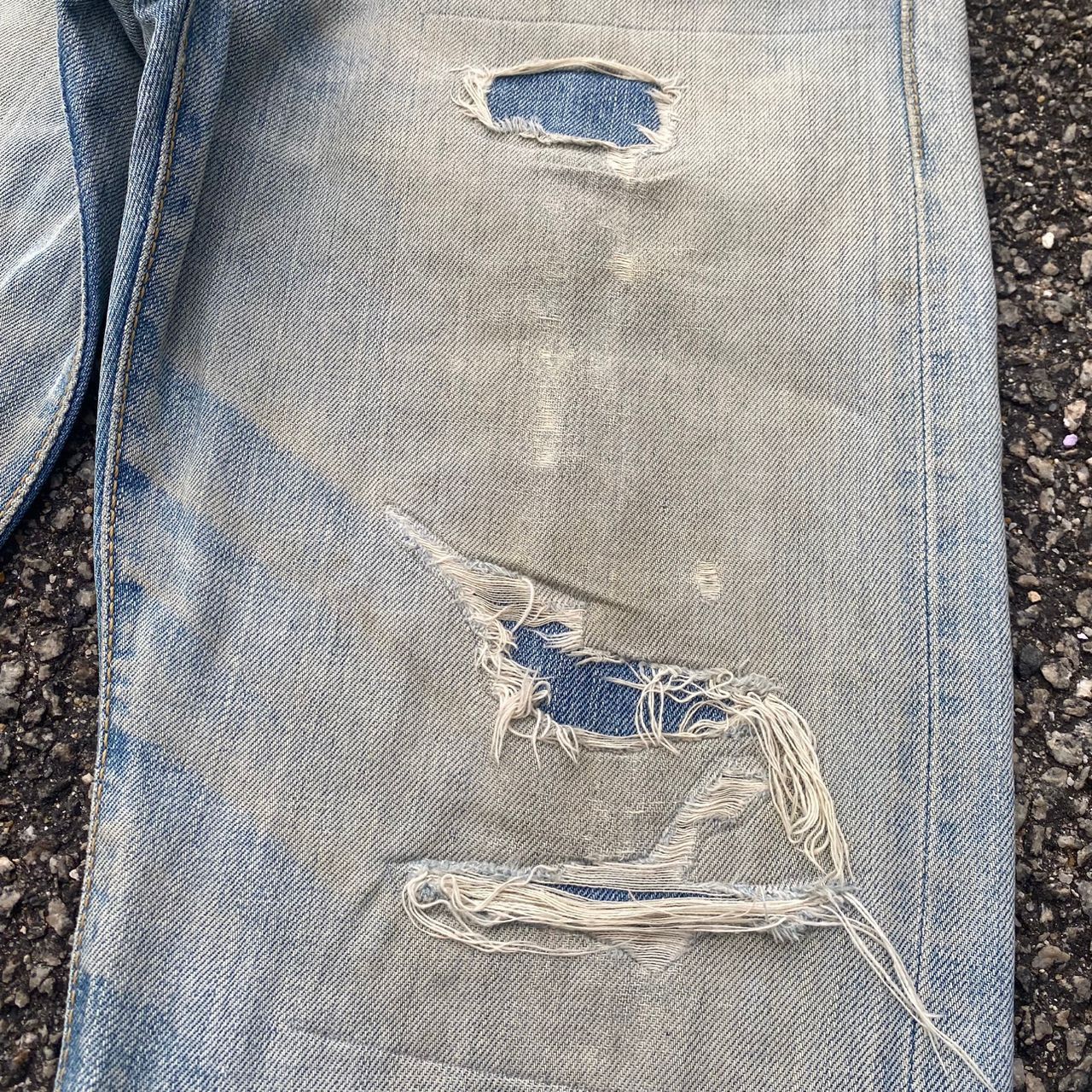 Levi's Vintage 90s Levis 505 Patchwork Distressed Denim Size US 30 / EU 46 - 10 Thumbnail