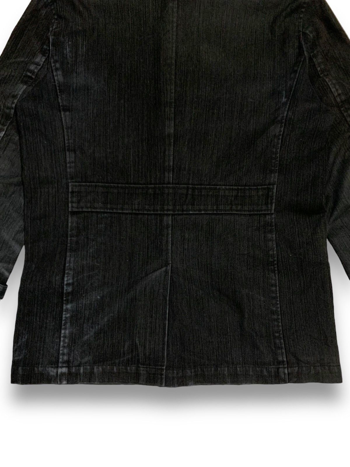 Kansai Yamamoto Kansai Yamamoto Buckle Collar Bondage Faded Denim Jacket Size US L / EU 52-54 / 3 - 15 Thumbnail