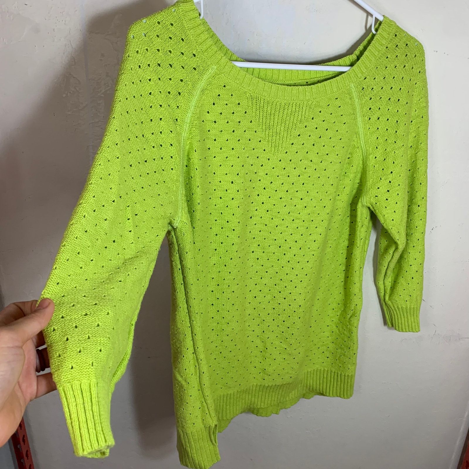 American Eagle Outfitters American Eagle Outfitters Women's Green Sweater Size L Size L / US 10 / IT 46 - 6 Thumbnail