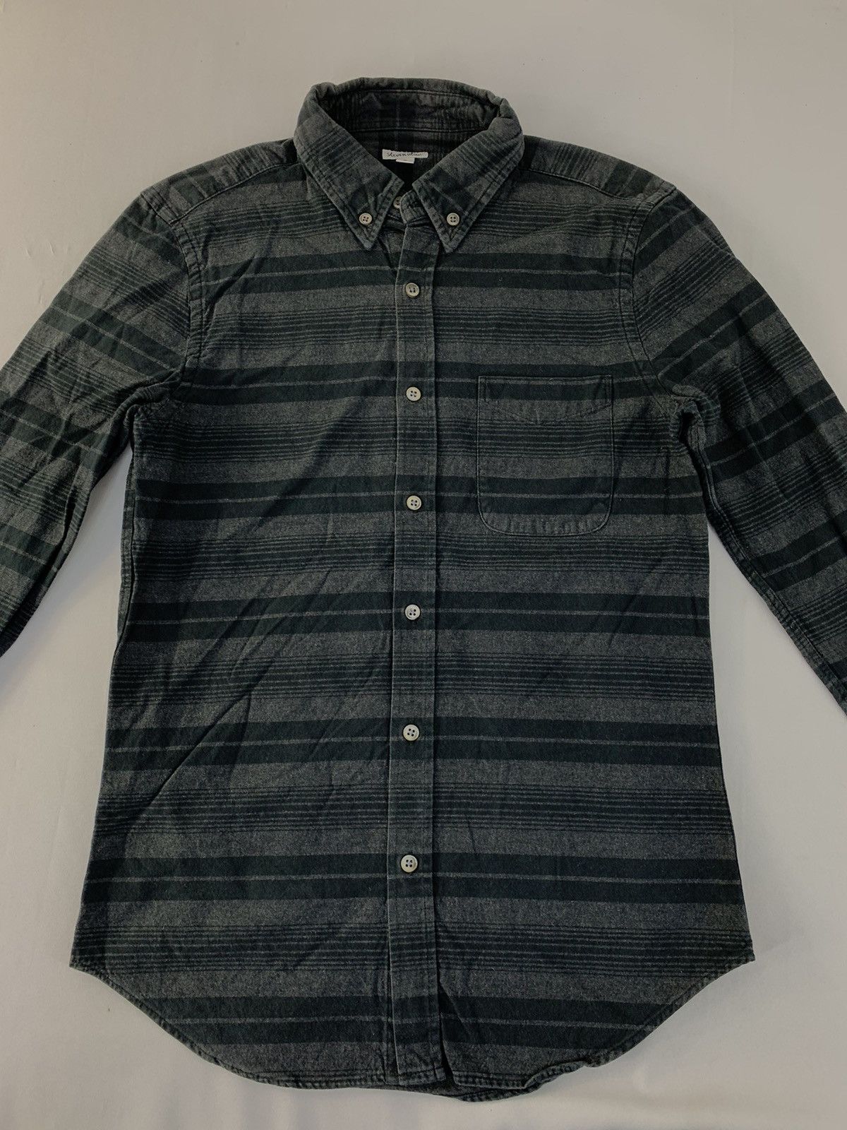 Other Hype Steven Alan Simple Shadow Striped Button Up Design Size US S / EU 44-46 / 1 - 3 Thumbnail