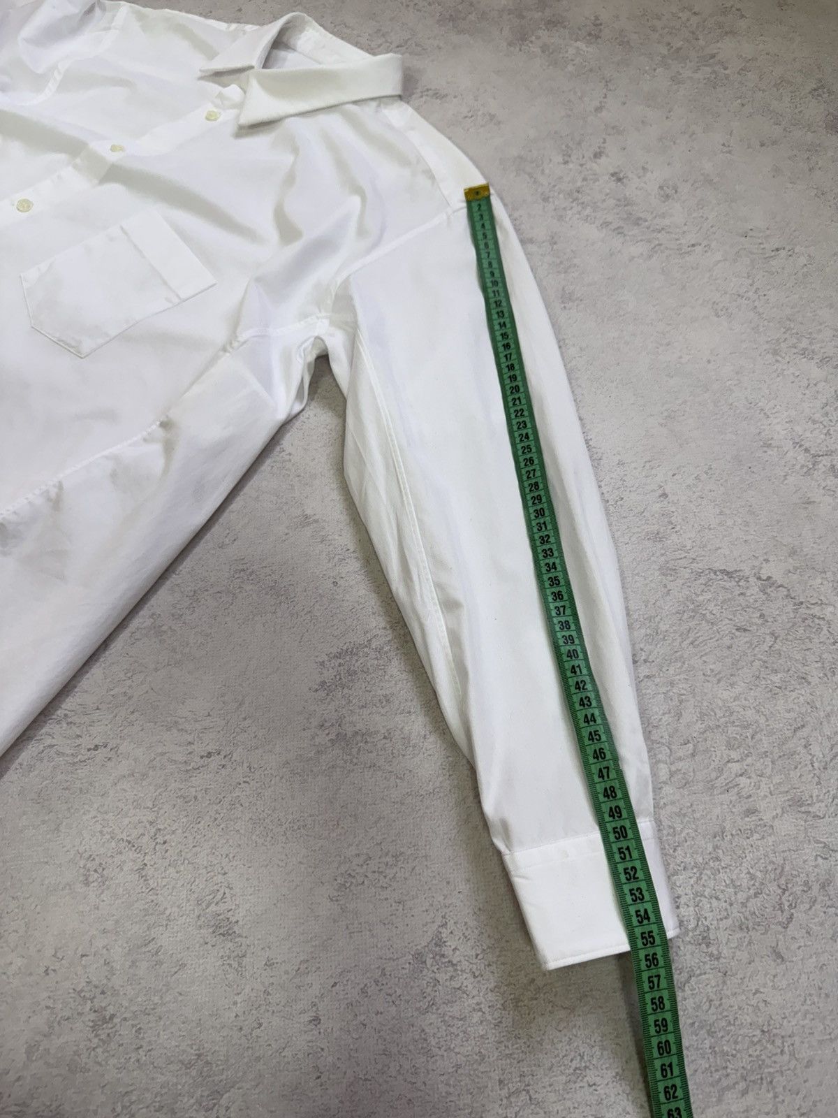Comme des Garcons Comme Des Garcons Mens White Asymmetric Button Up Long Shirt Size US XS / EU 42 / 0 - 17 Thumbnail