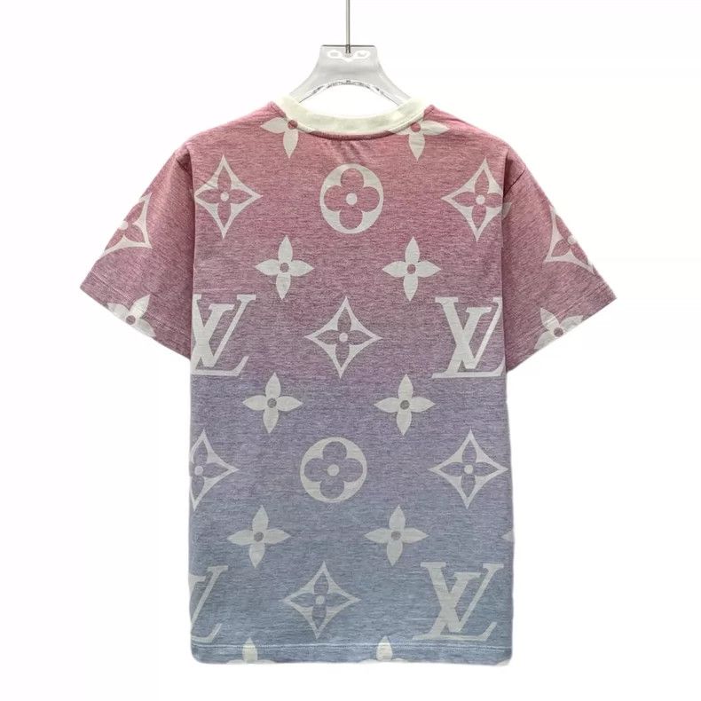 Louis Vuitton Louis Vuitton Color-block logo full-print cotton crew neck Size M / US 6-8 / IT 42-44 - 2 Thumbnail